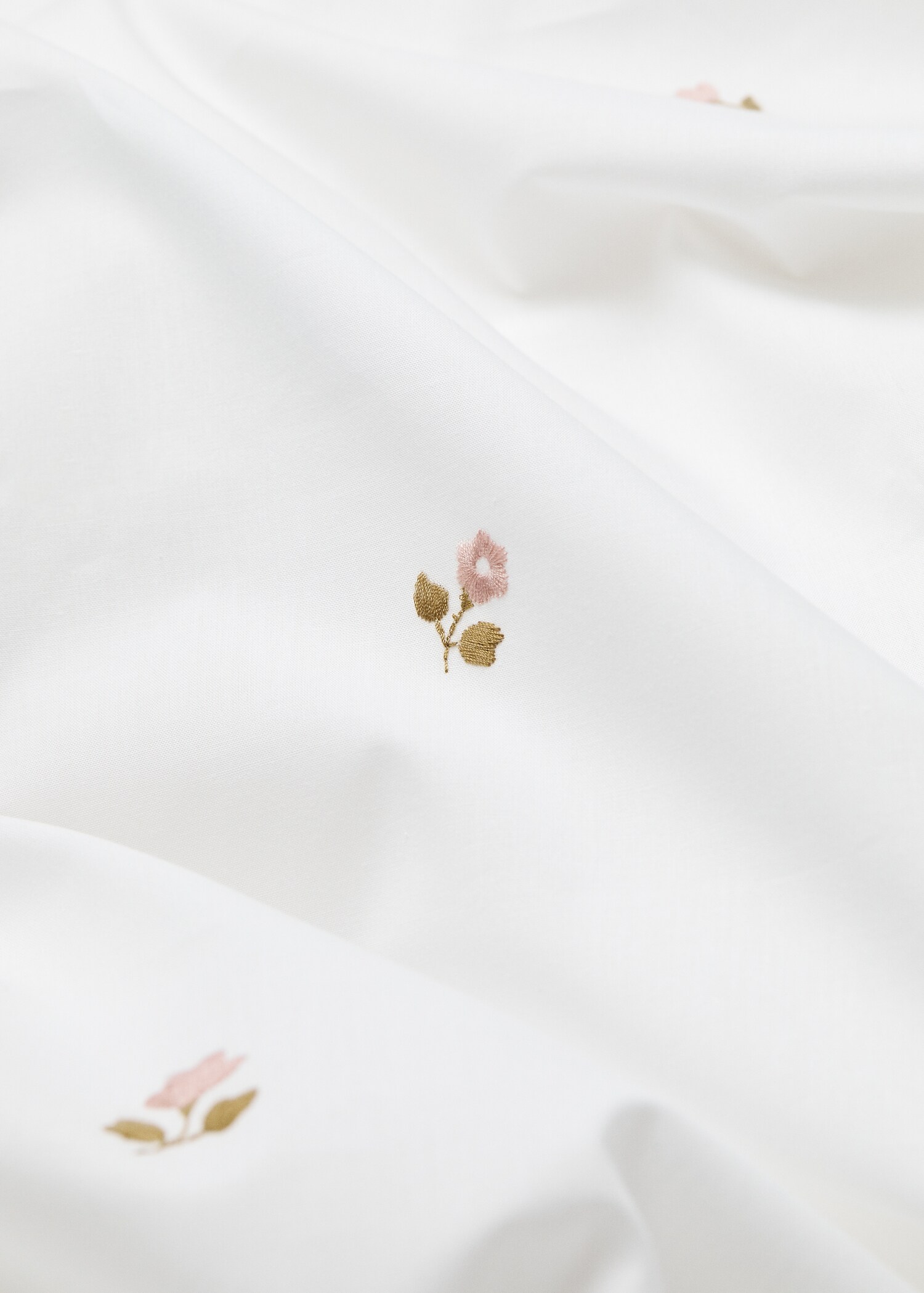 Funda nórdica bordado flores cama 135cm - Detalle del artículo 2