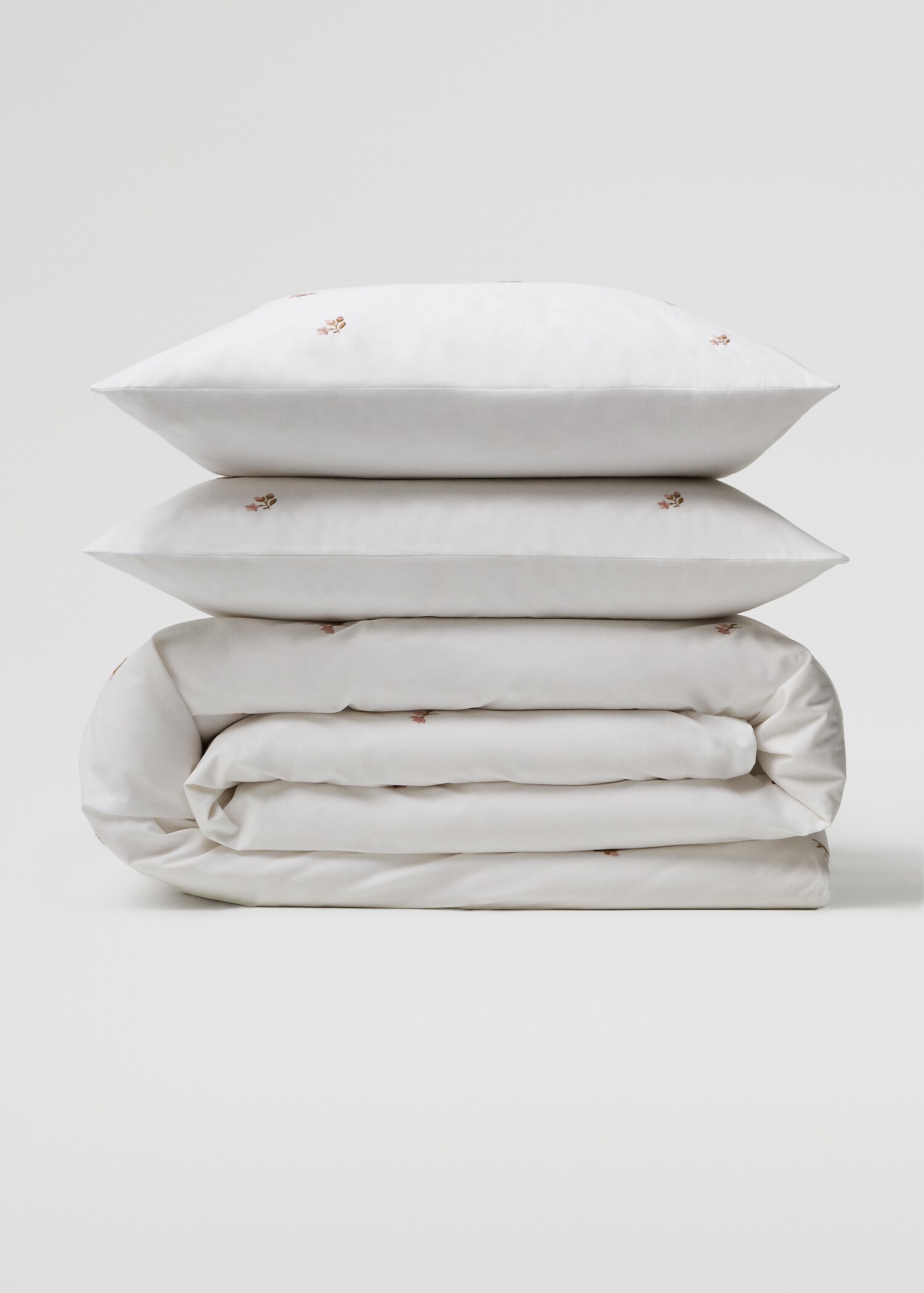 Bettbezug mit Blumenstickerei für 150/160 cm Bett - Artikel ohne Model