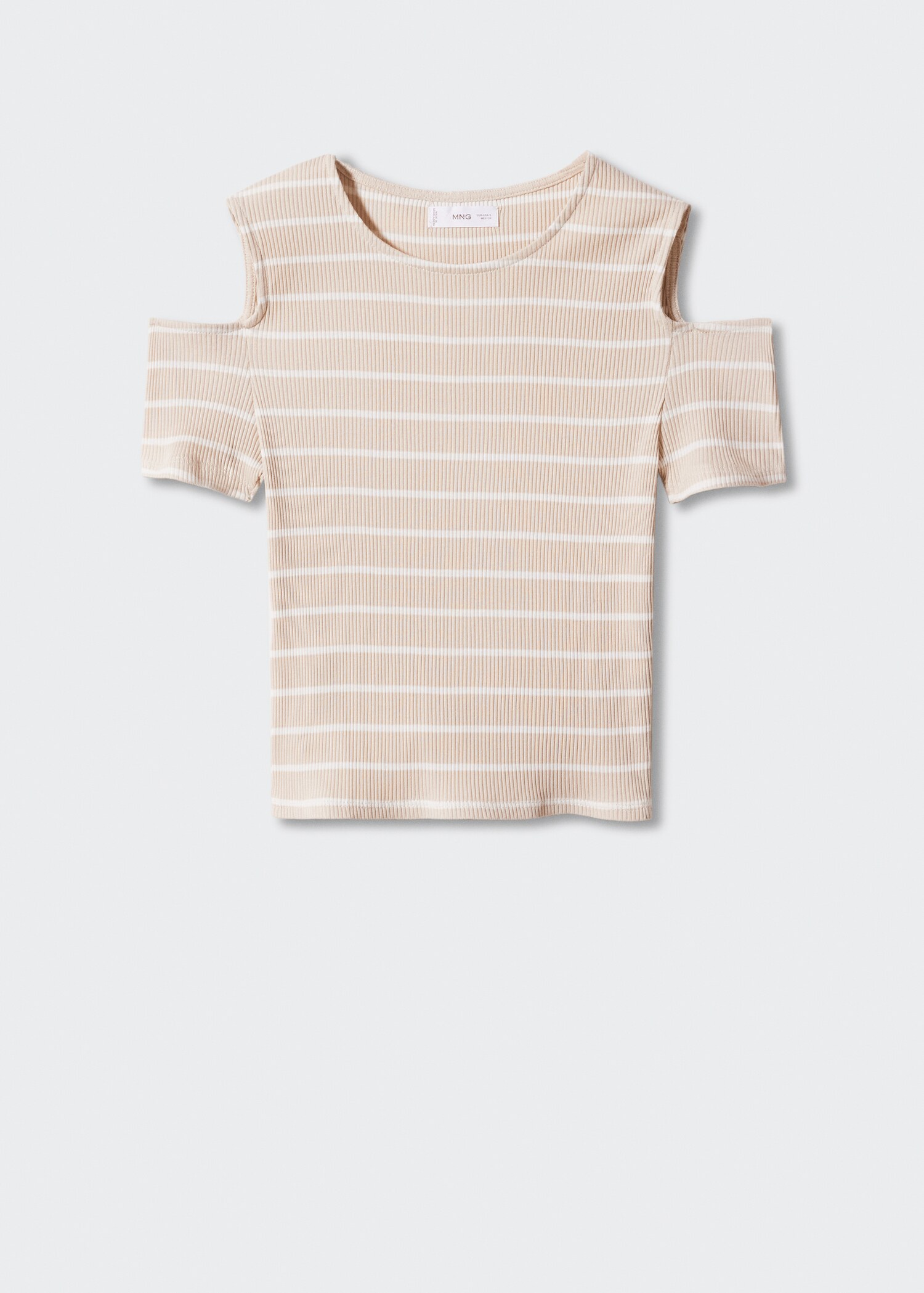 Cotton t-shirt with shoulder opening  - Article without model