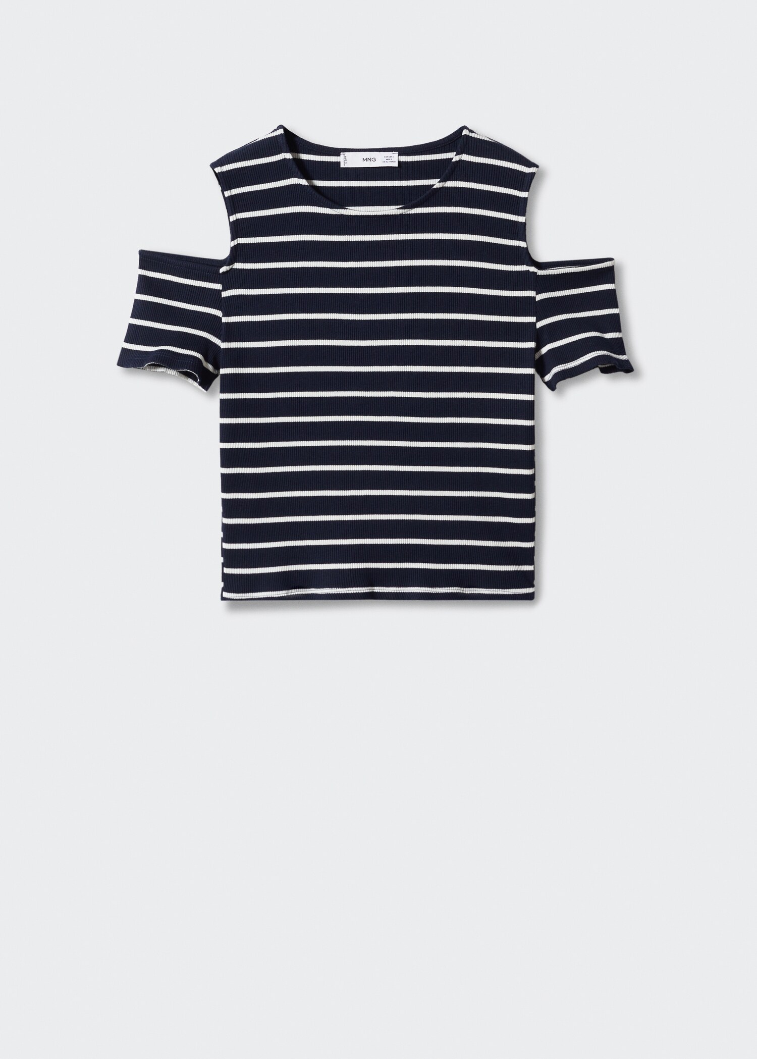 Cotton t-shirt with shoulder opening  - Article without model