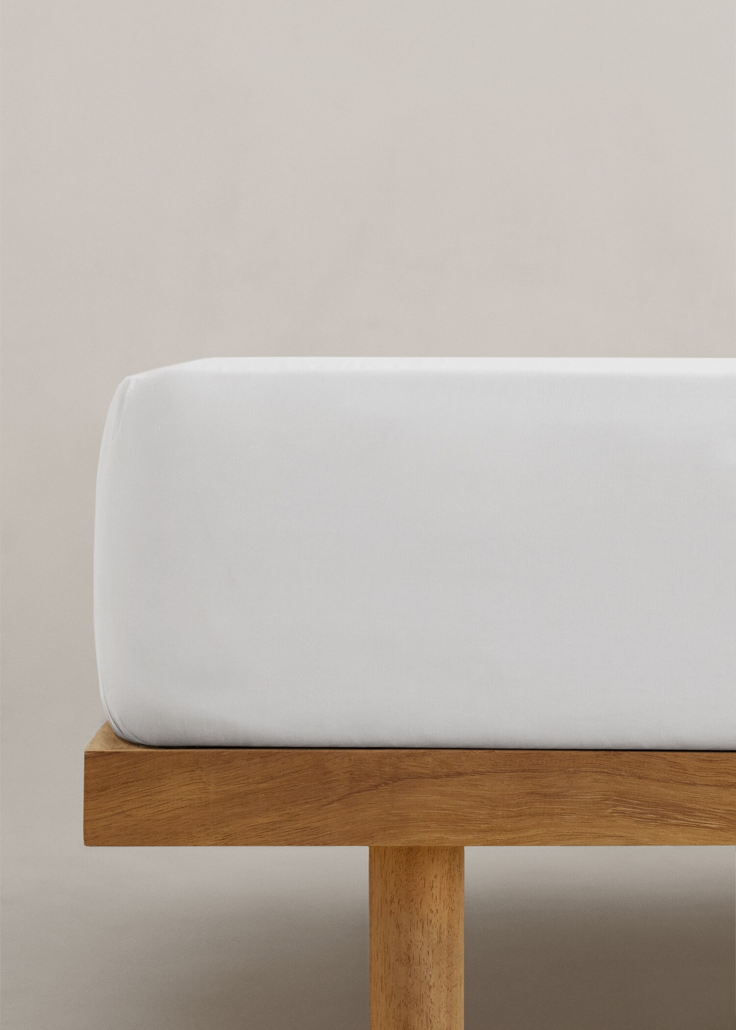 Spannbetttuch aus Baumwoll-Perkal (300 Fäden) 90 x 200 x 30 cm - Artikel ohne Model