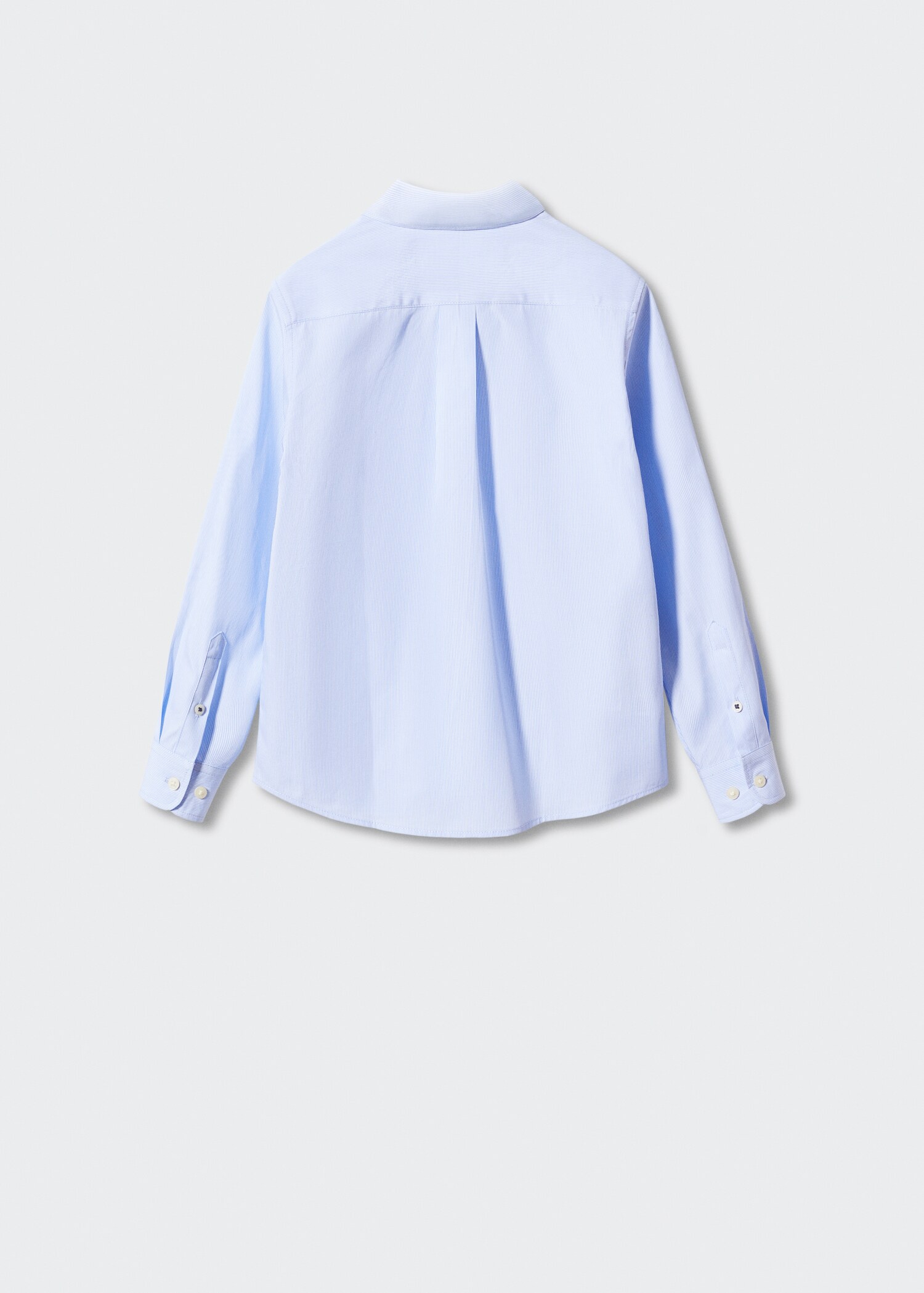Gestreepte katoenen blouse - Achterkant van het artikel