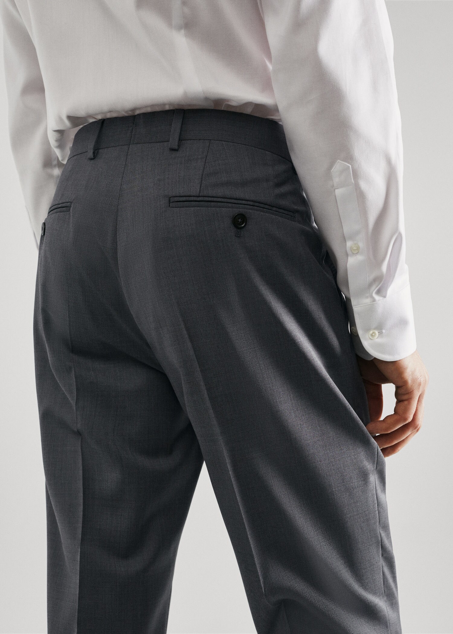 Pantalon costume slim fit laine vierge - Détail de l'article 2