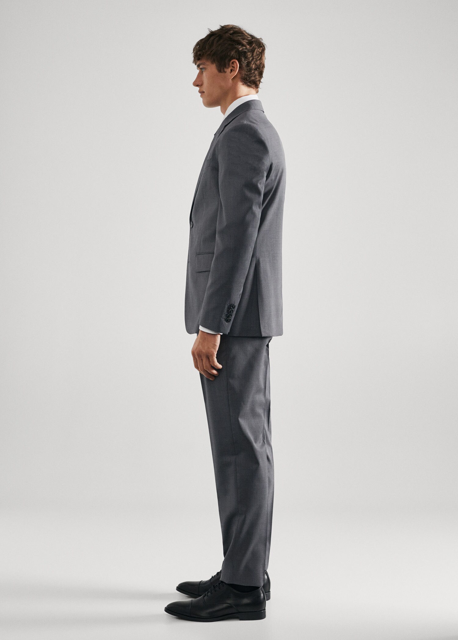 Pantalon costume slim fit laine vierge - Détail de l'article 4