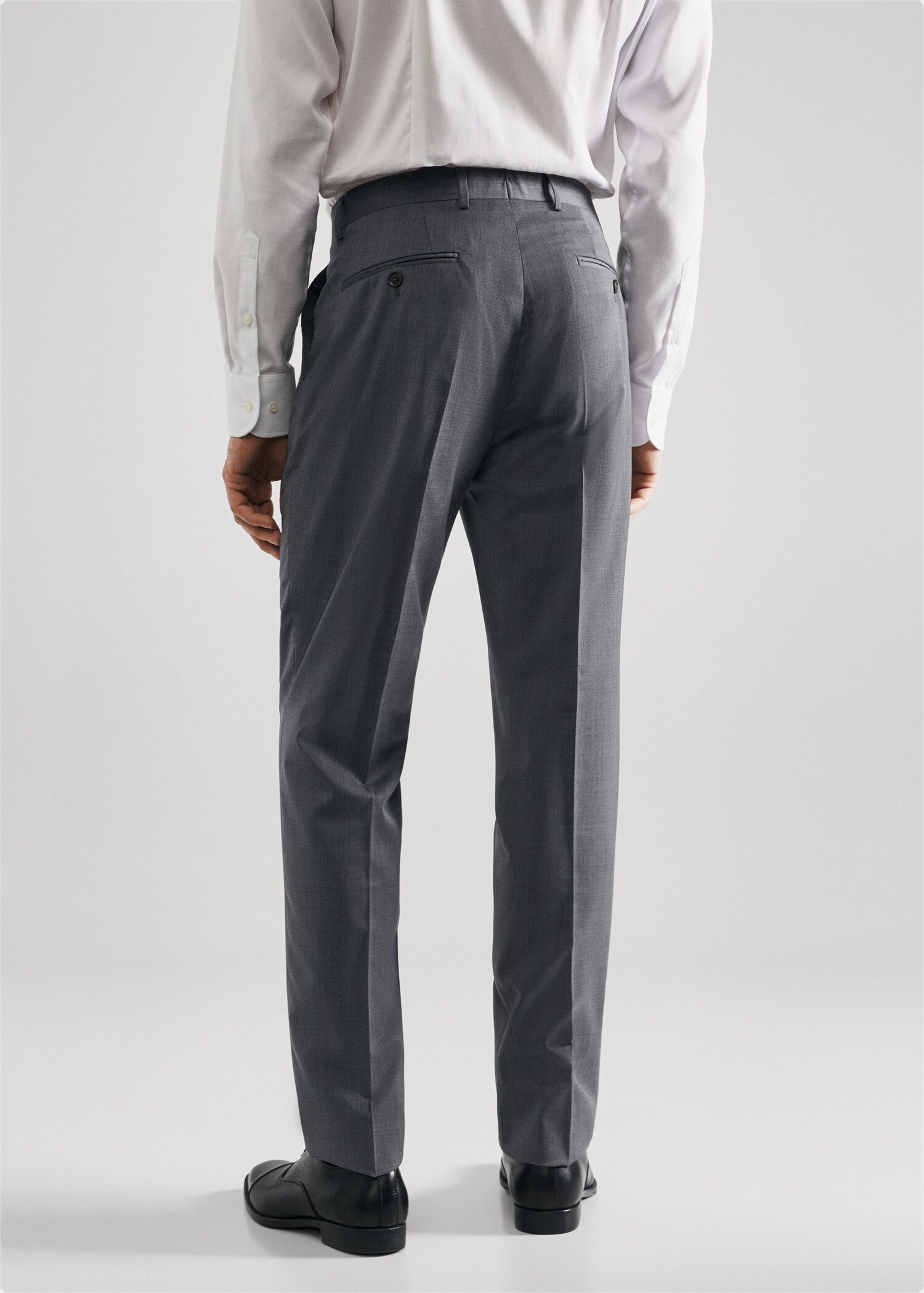 Pantalon costume slim fit laine vierge - Verso de l’article