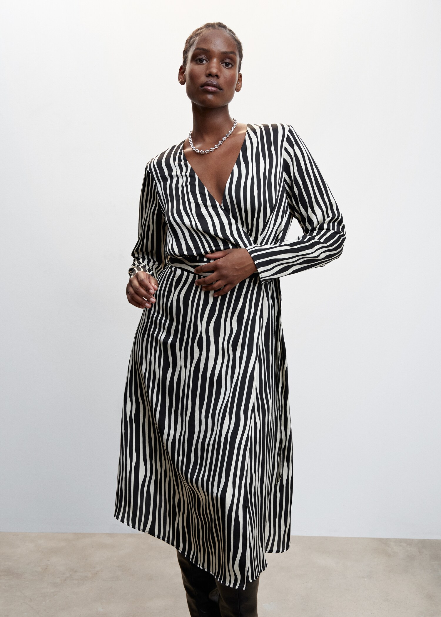 Vestido midi rayas - Detalle del artículo 4