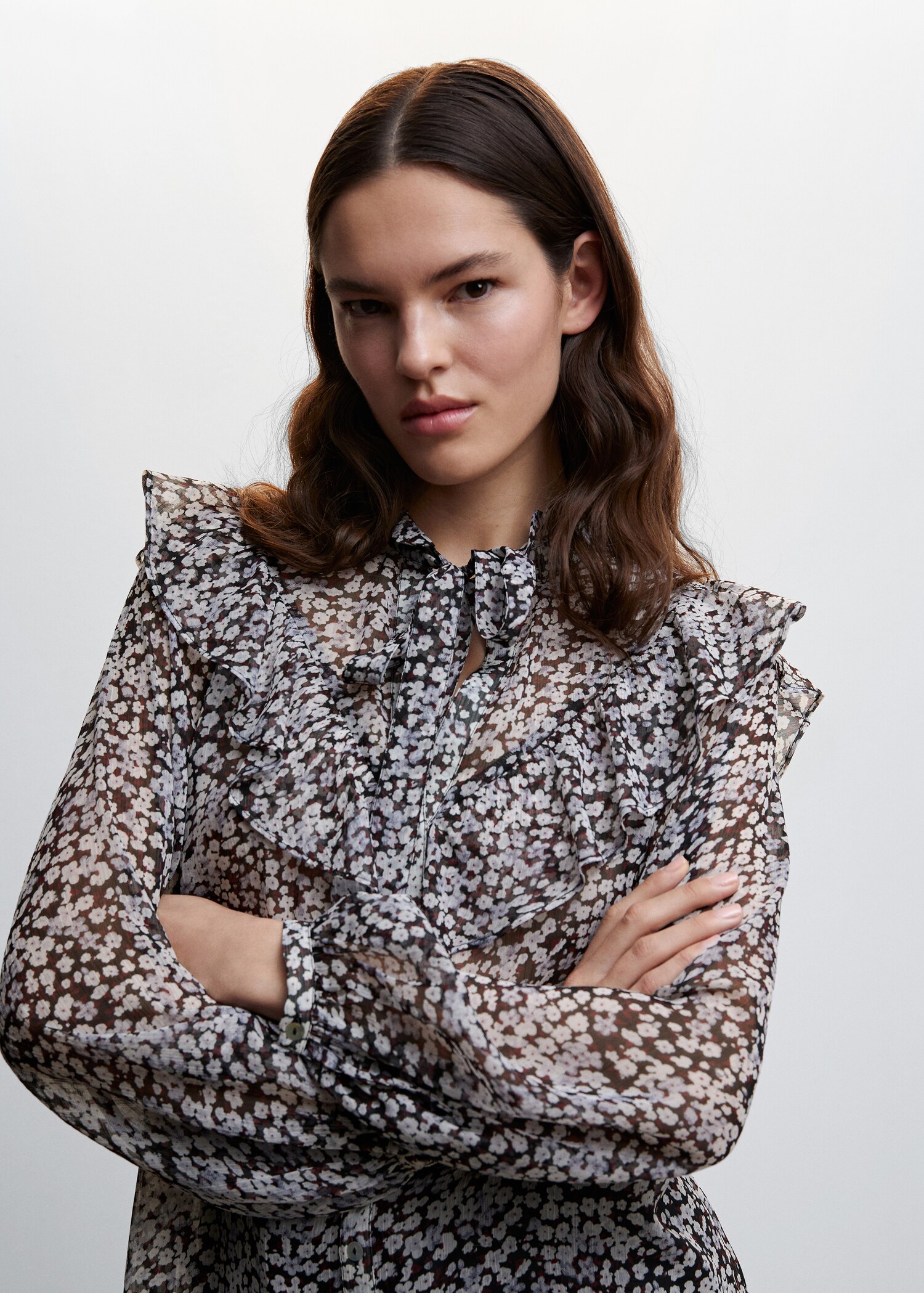 Floral print blouse - Details of the article 1
