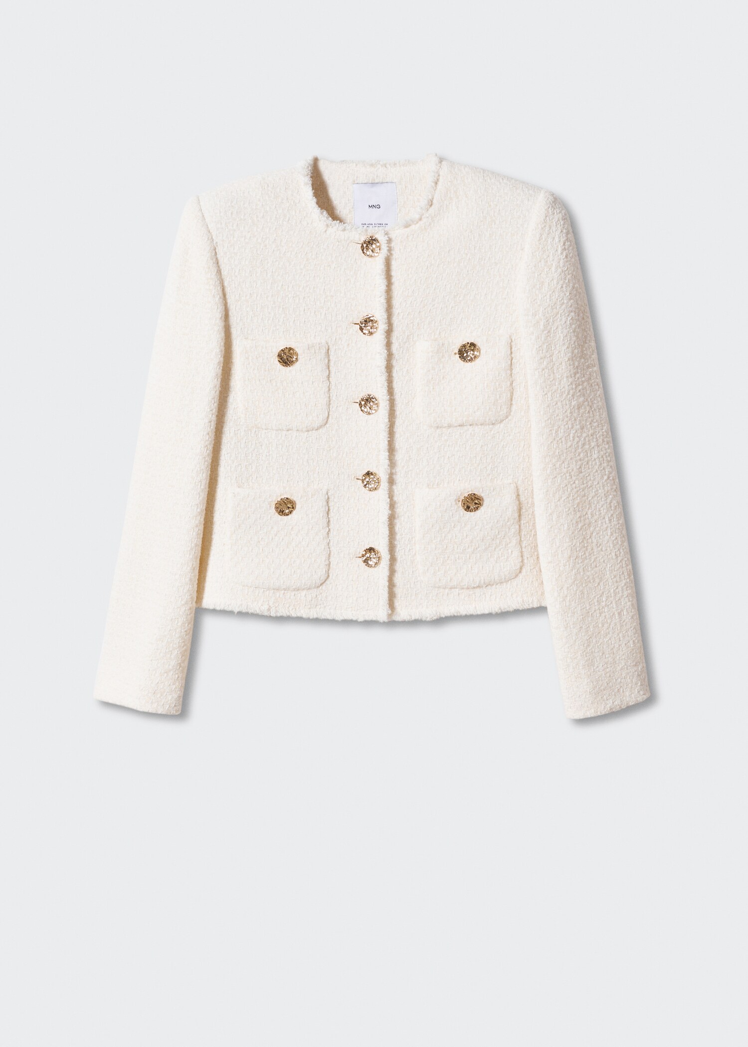 Tweed jacket with pockets - Article without model