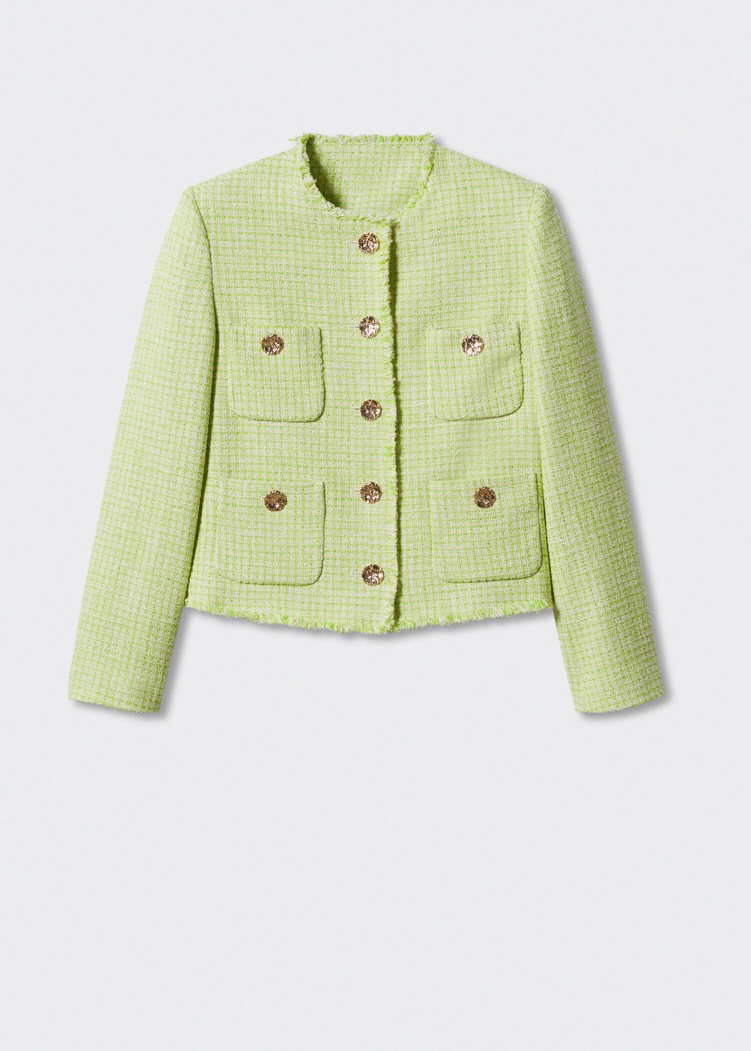 Tweed jacket with pockets - Article without model