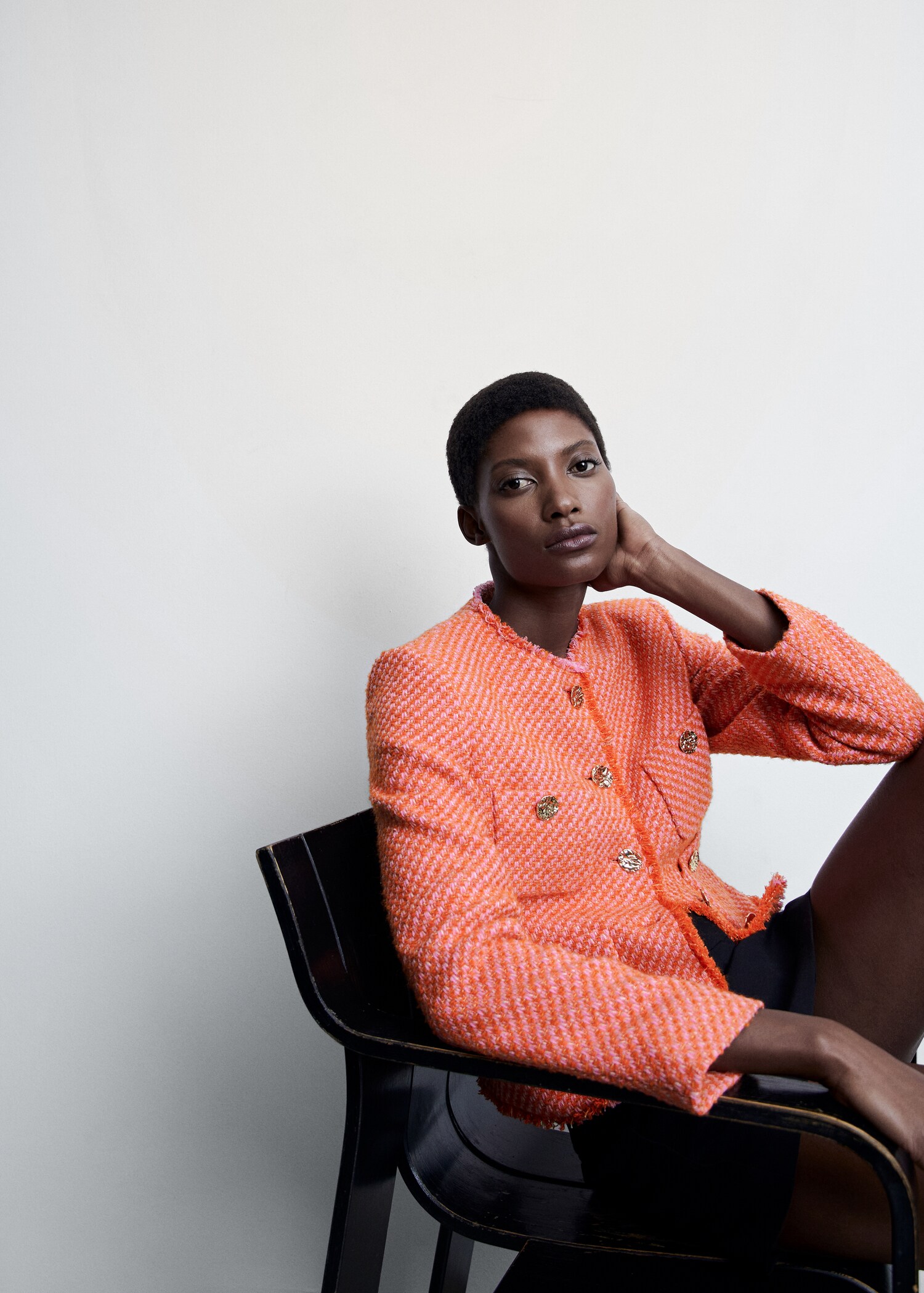 Tweed jacket with pockets - Details of the article 2