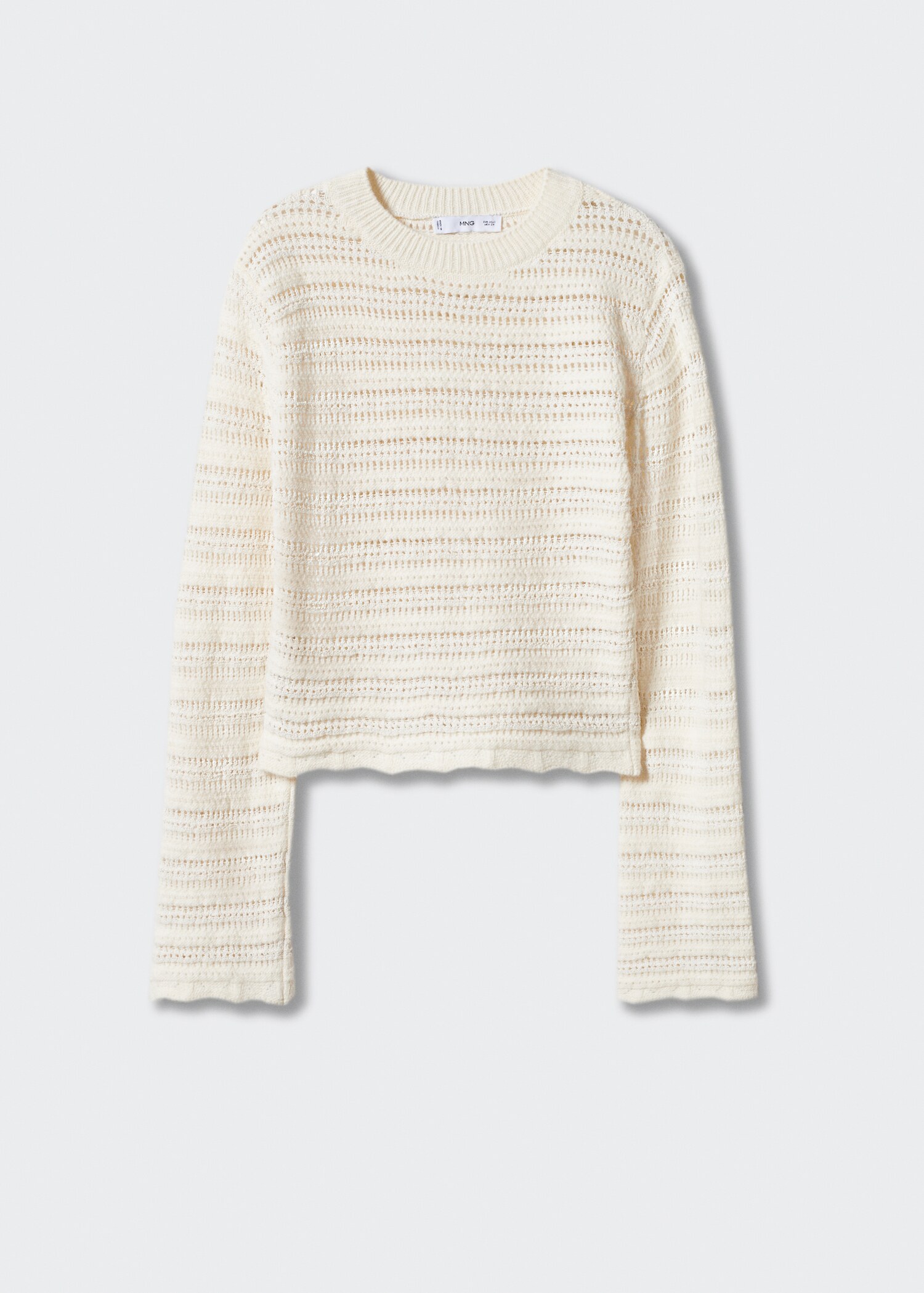 Pullover mit Lochstrickmuster - Artikel ohne Model