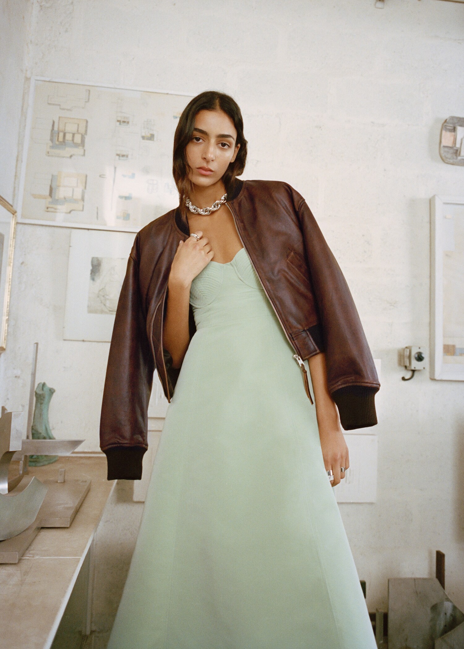 100% leather bomber jacket - Details of the article 7