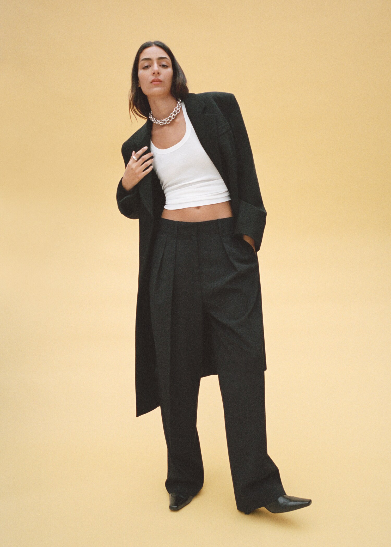 Wideleg pleated pants - Details of the article 7