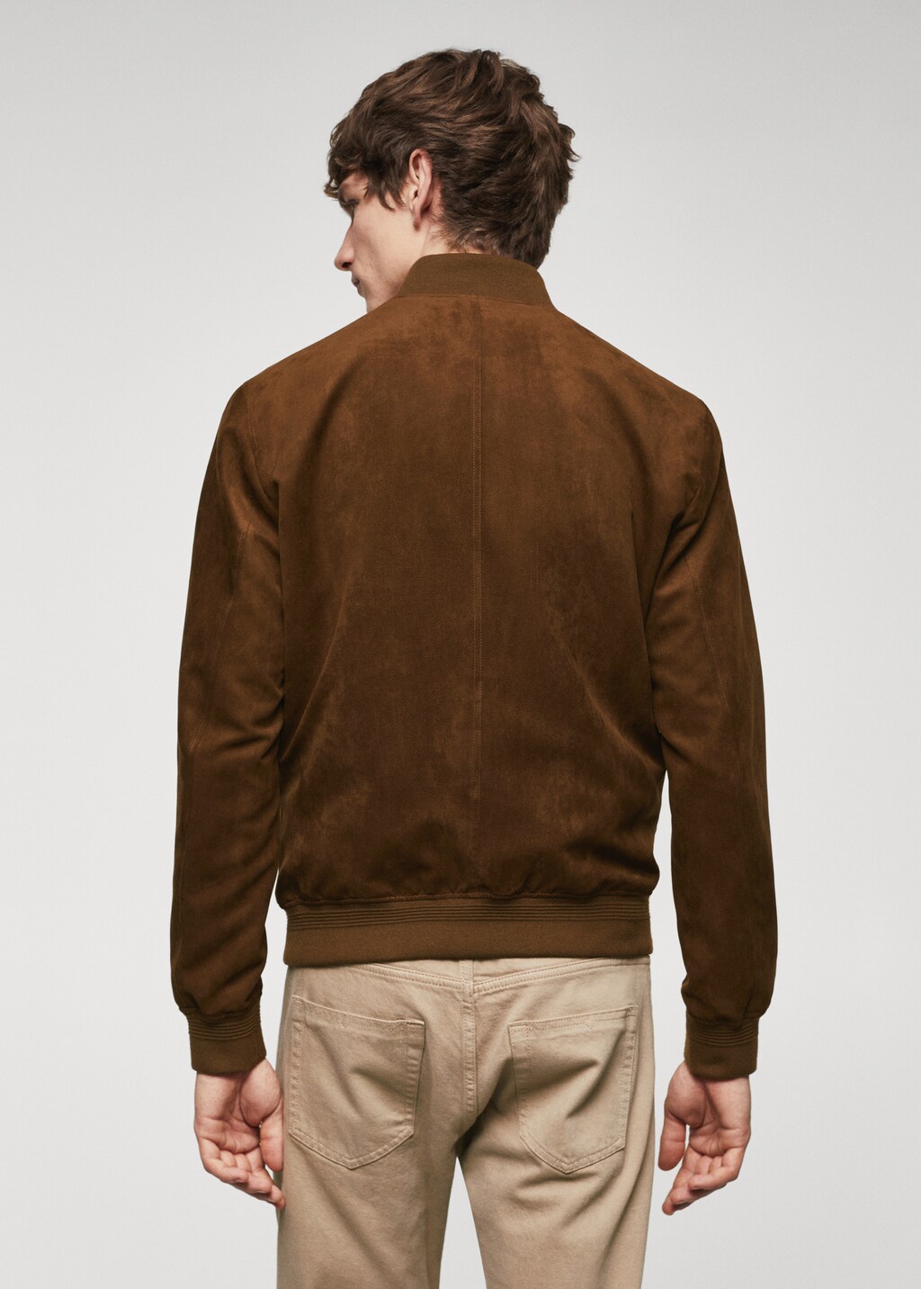 Blouson bomber imitation daim Homme MANGO Nouvelle Caledonie