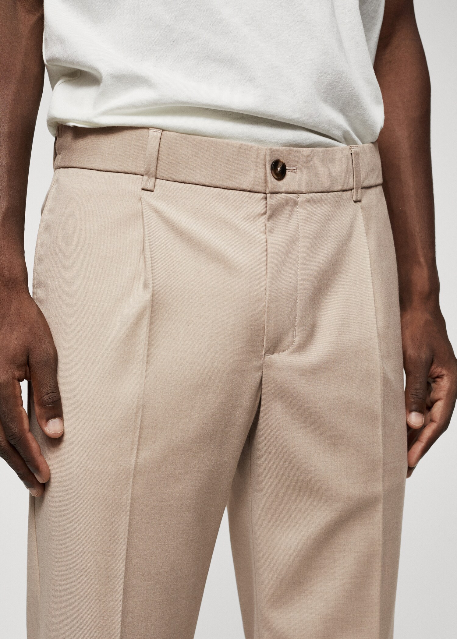 Pantalón slim fit pinzas - Detalle del artículo 1