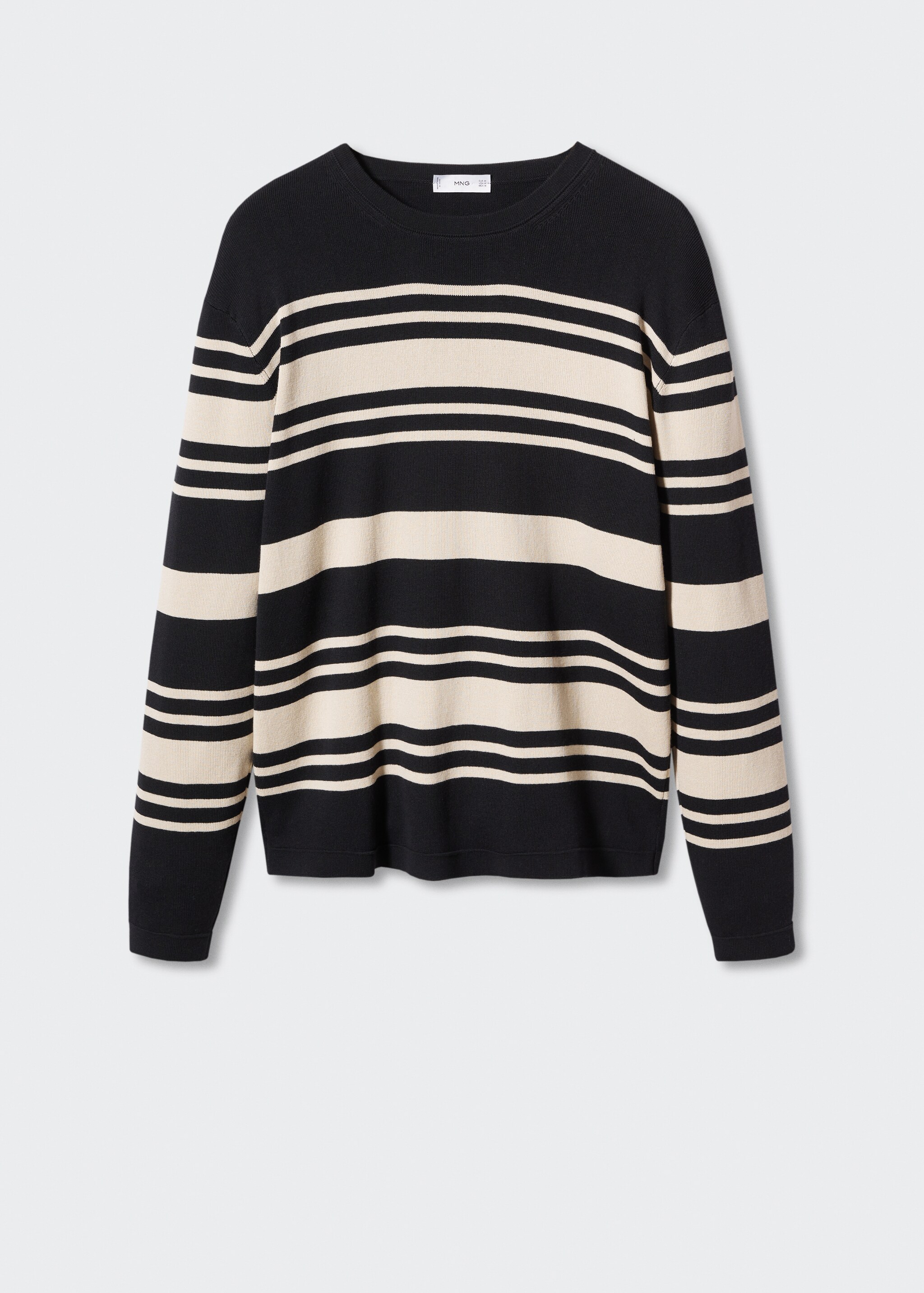 Striped cotton sweater - Articol fără model