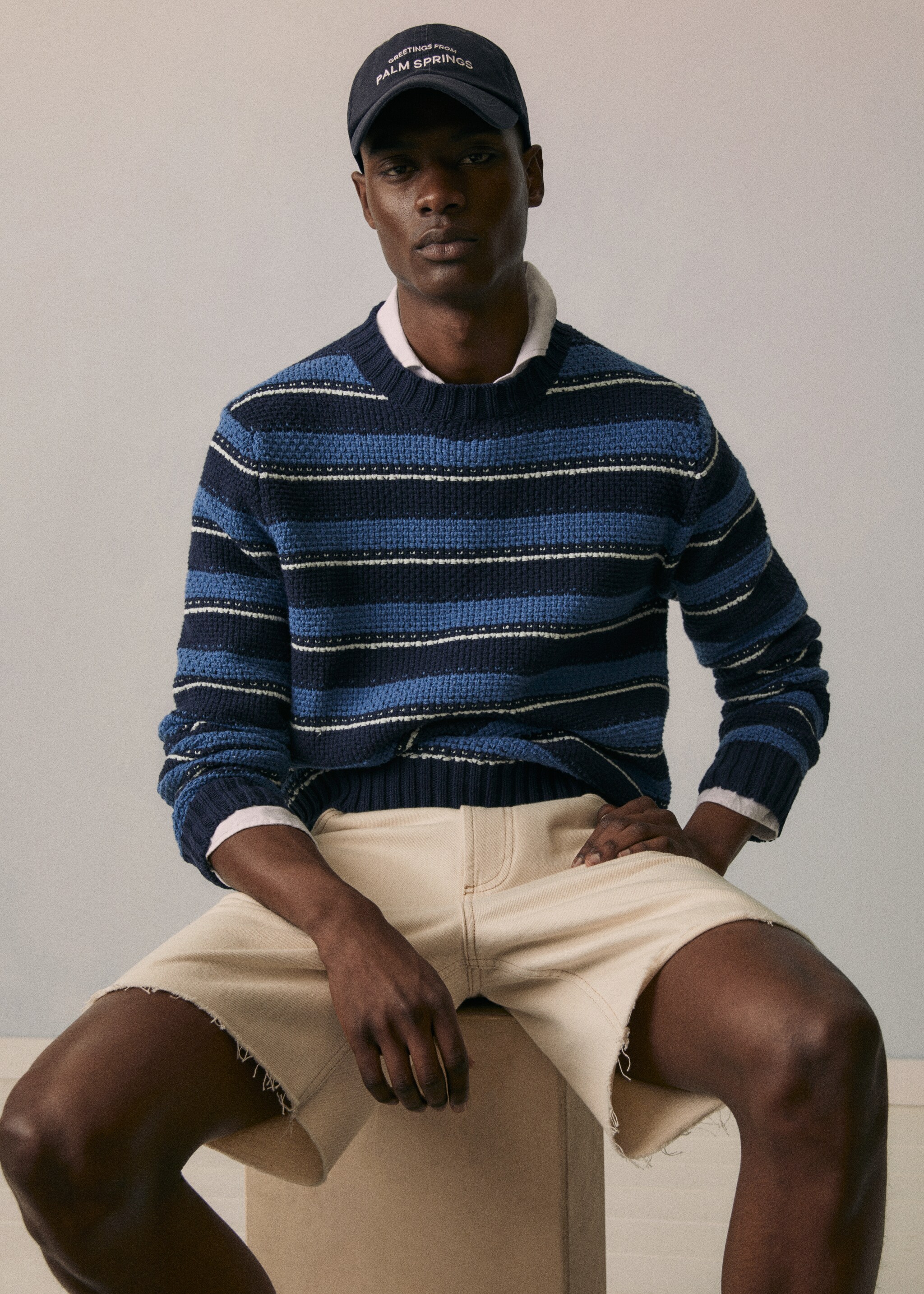 Striped knit sweater - Details of the article 5
