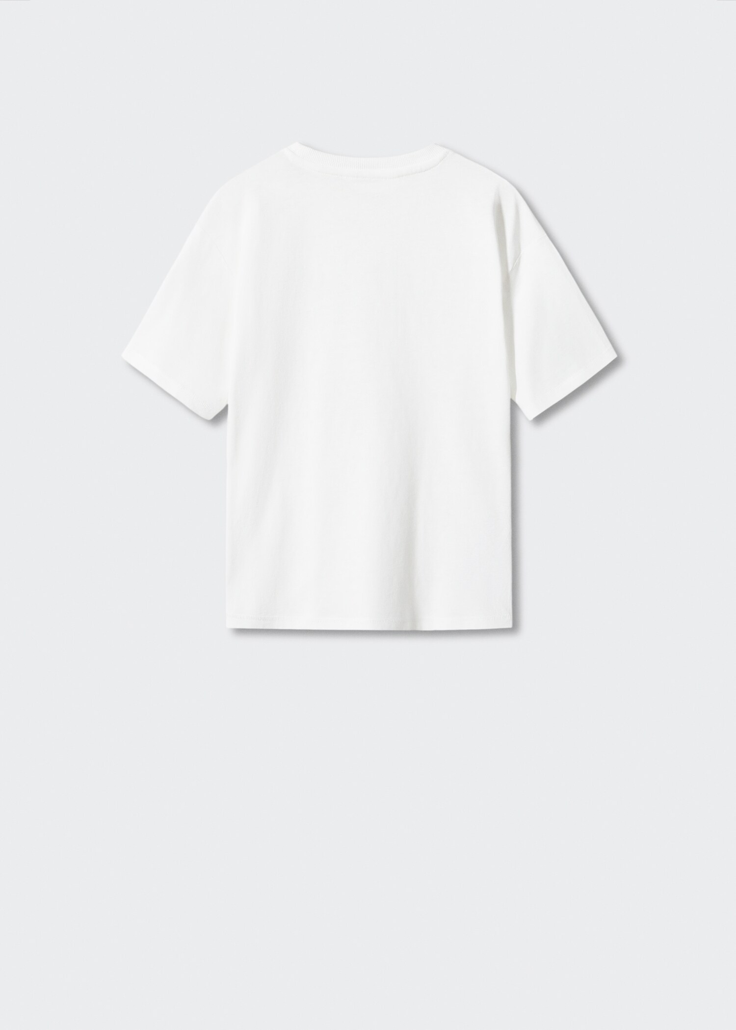 Bedrucktes Baumwoll-T-Shirt - Rückseite des Artikels