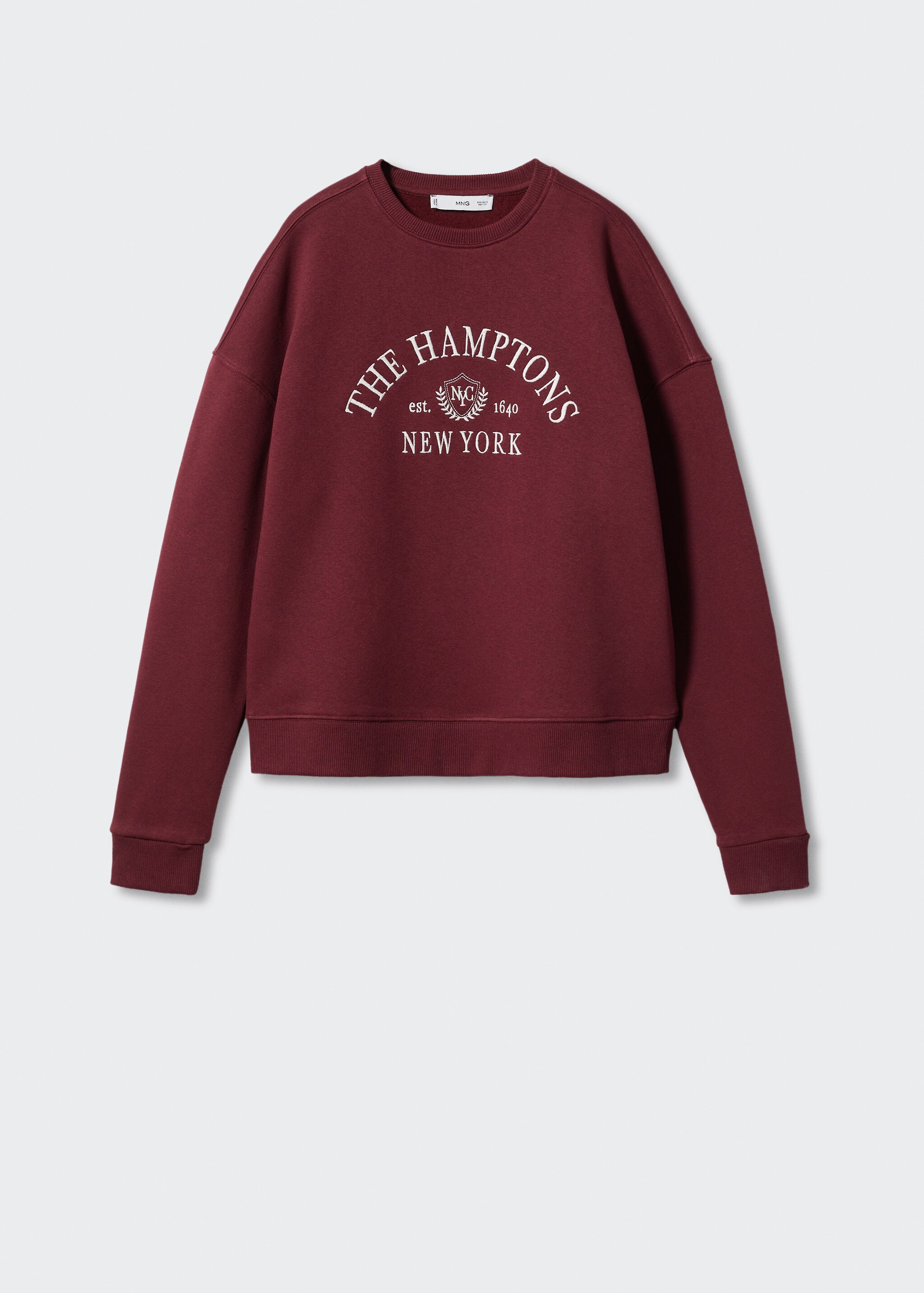 Embroidered message sweatshirt - Article without model