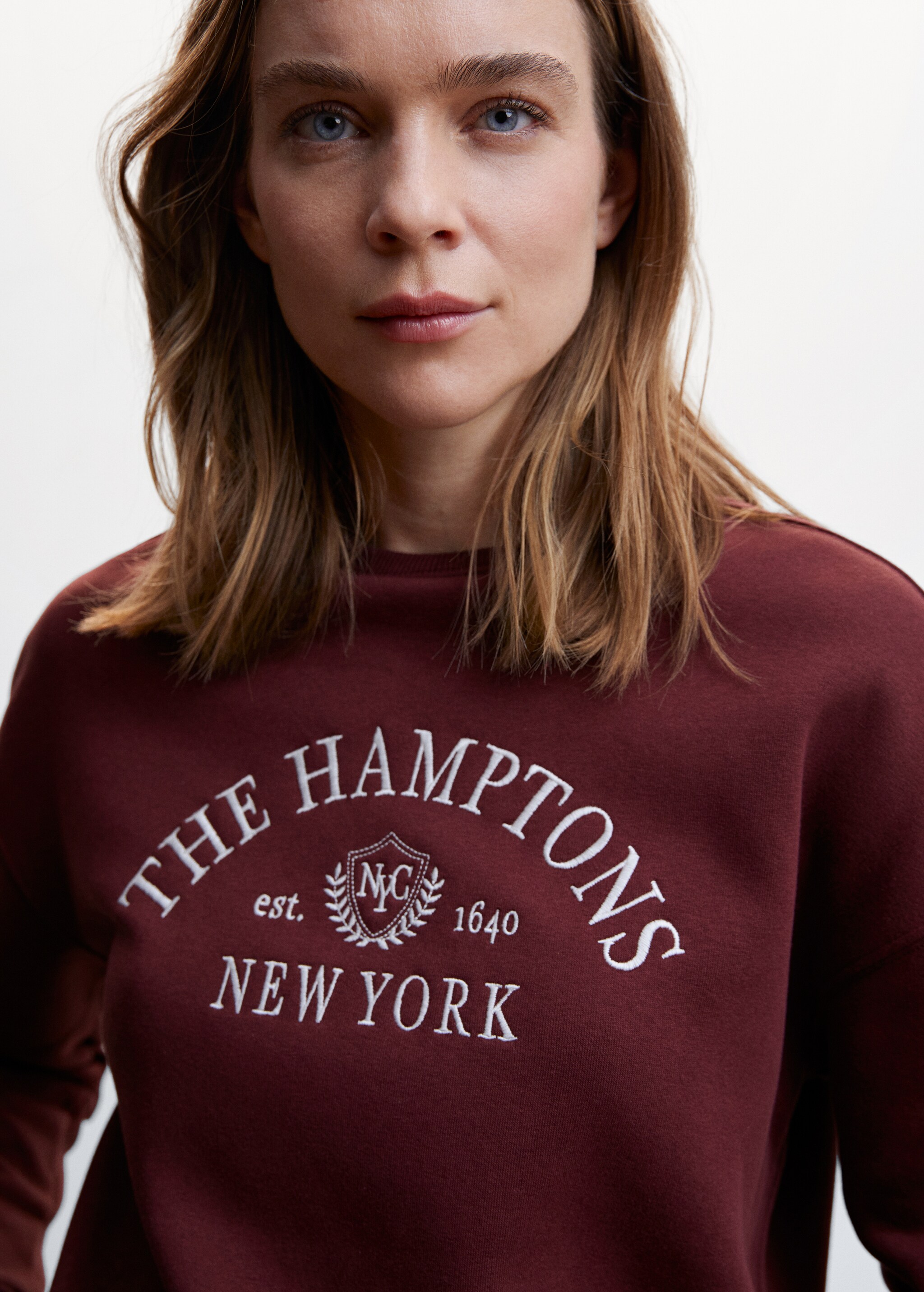 Embroidered message sweatshirt - Details of the article 1