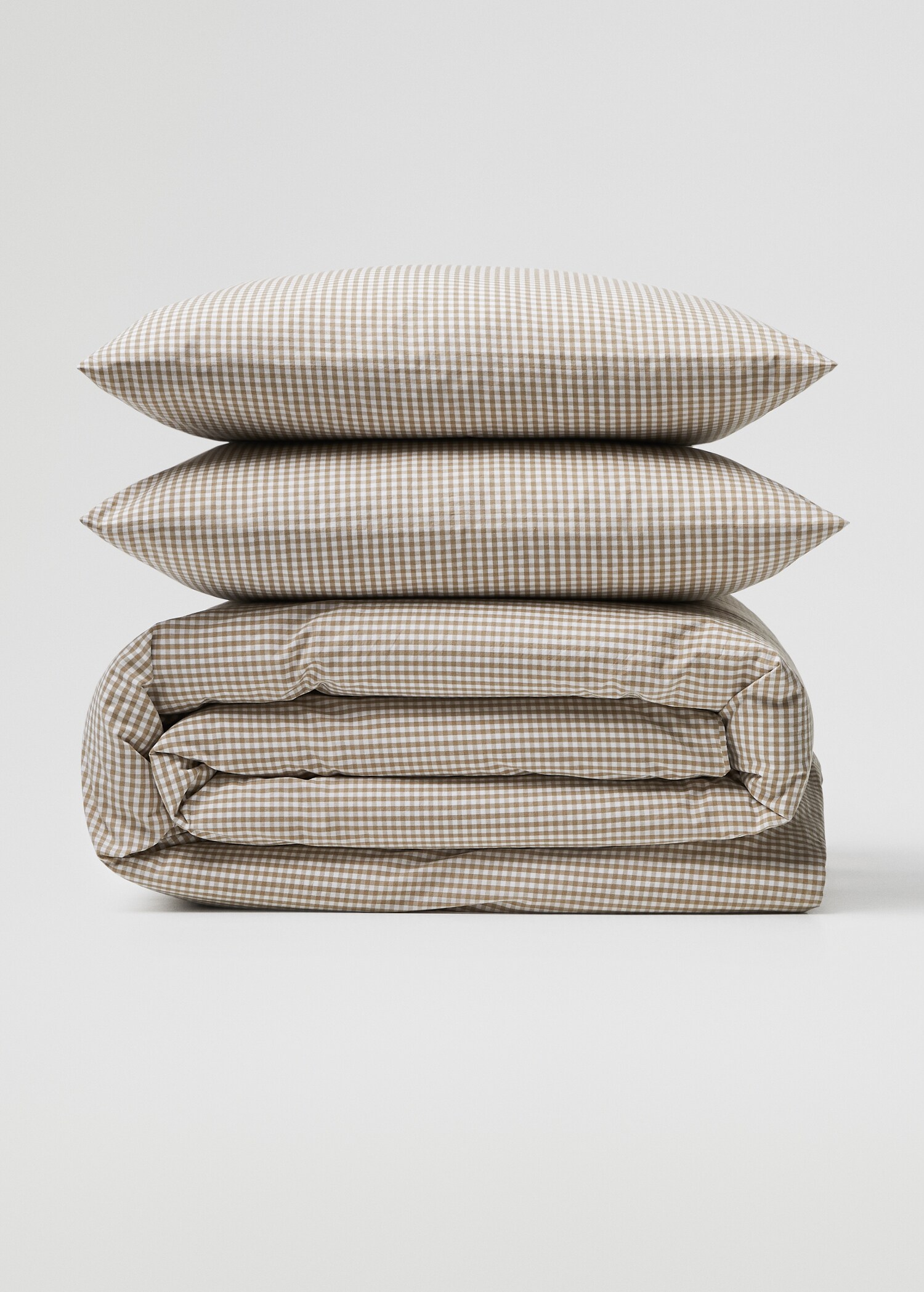 100% cotton gingham check Superking bed  - Article without model