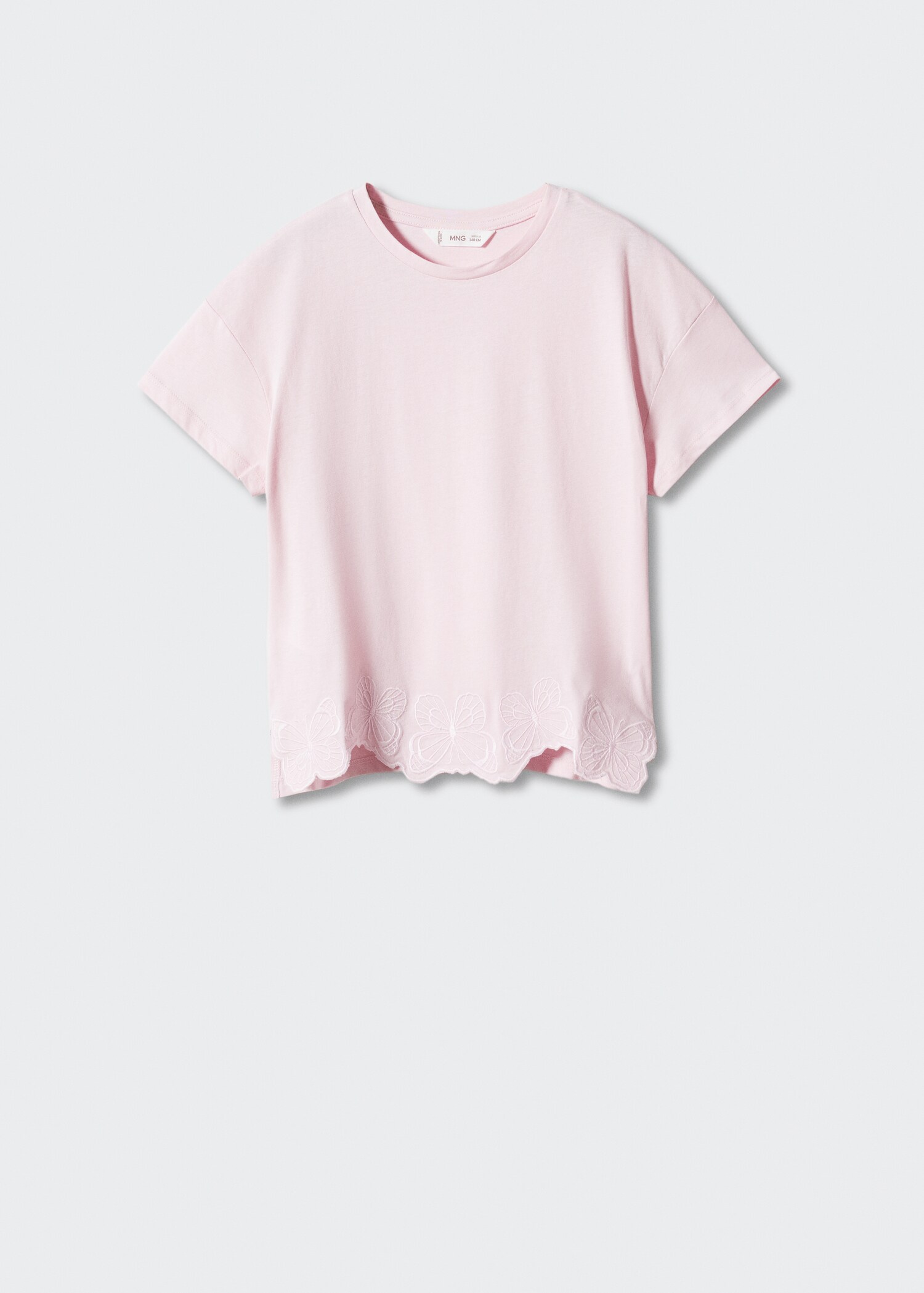 Embroidered butterflies t-shirt - Article without model