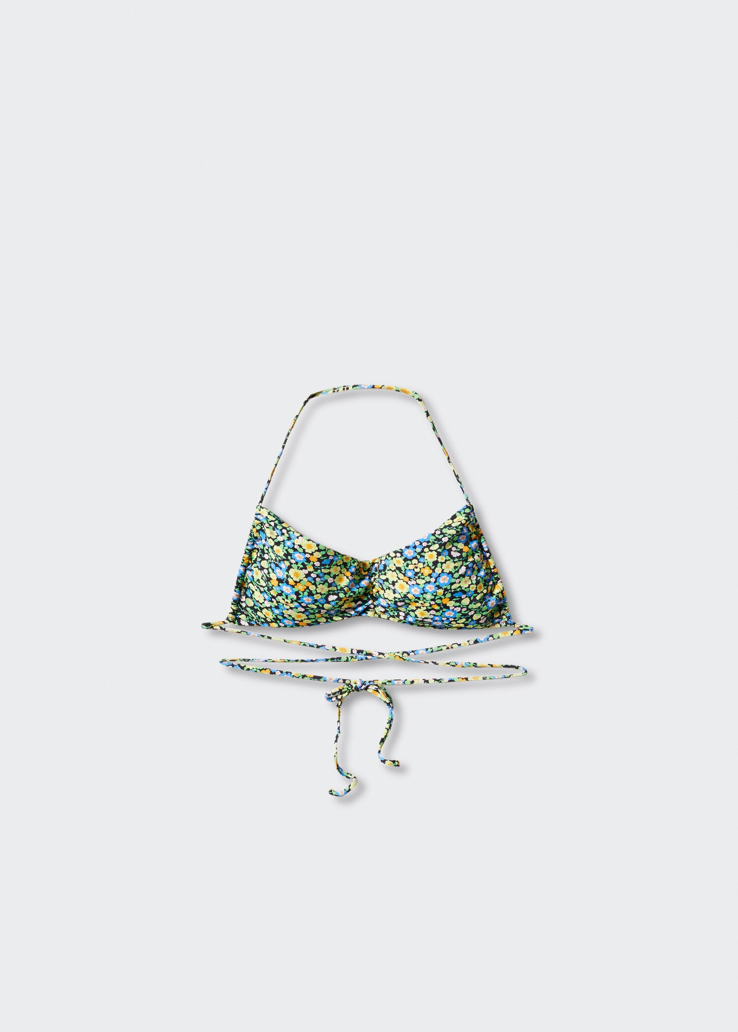 Floral-strap bikini top - Товар без моделі