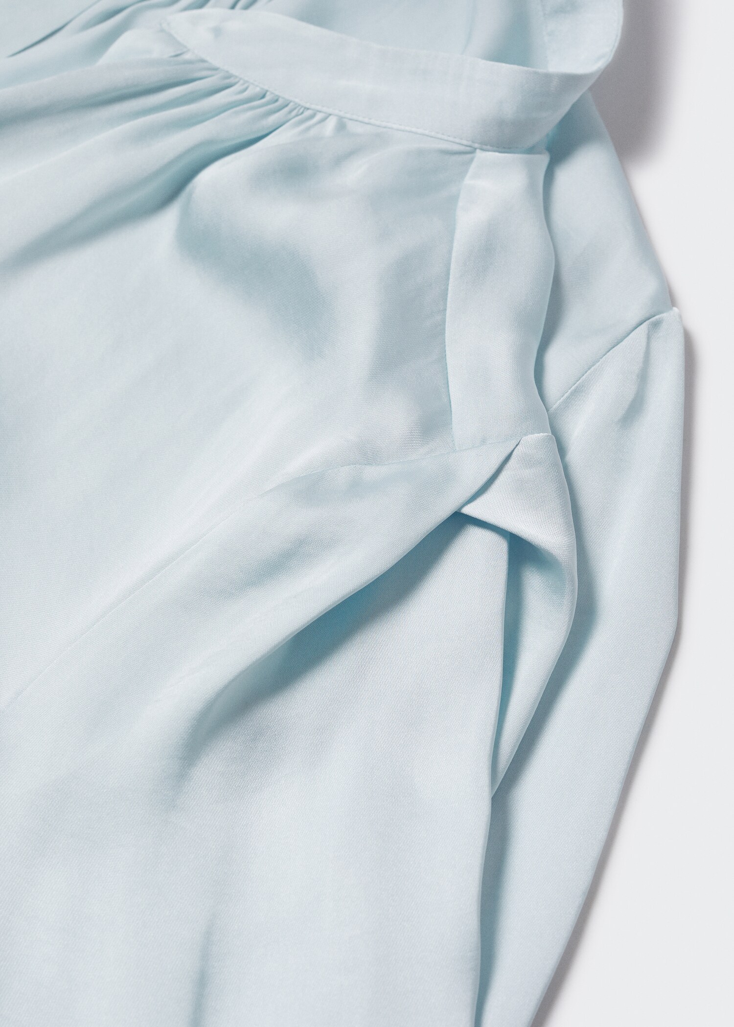 Blusa satinada cuello mao - Detalle del artículo 8