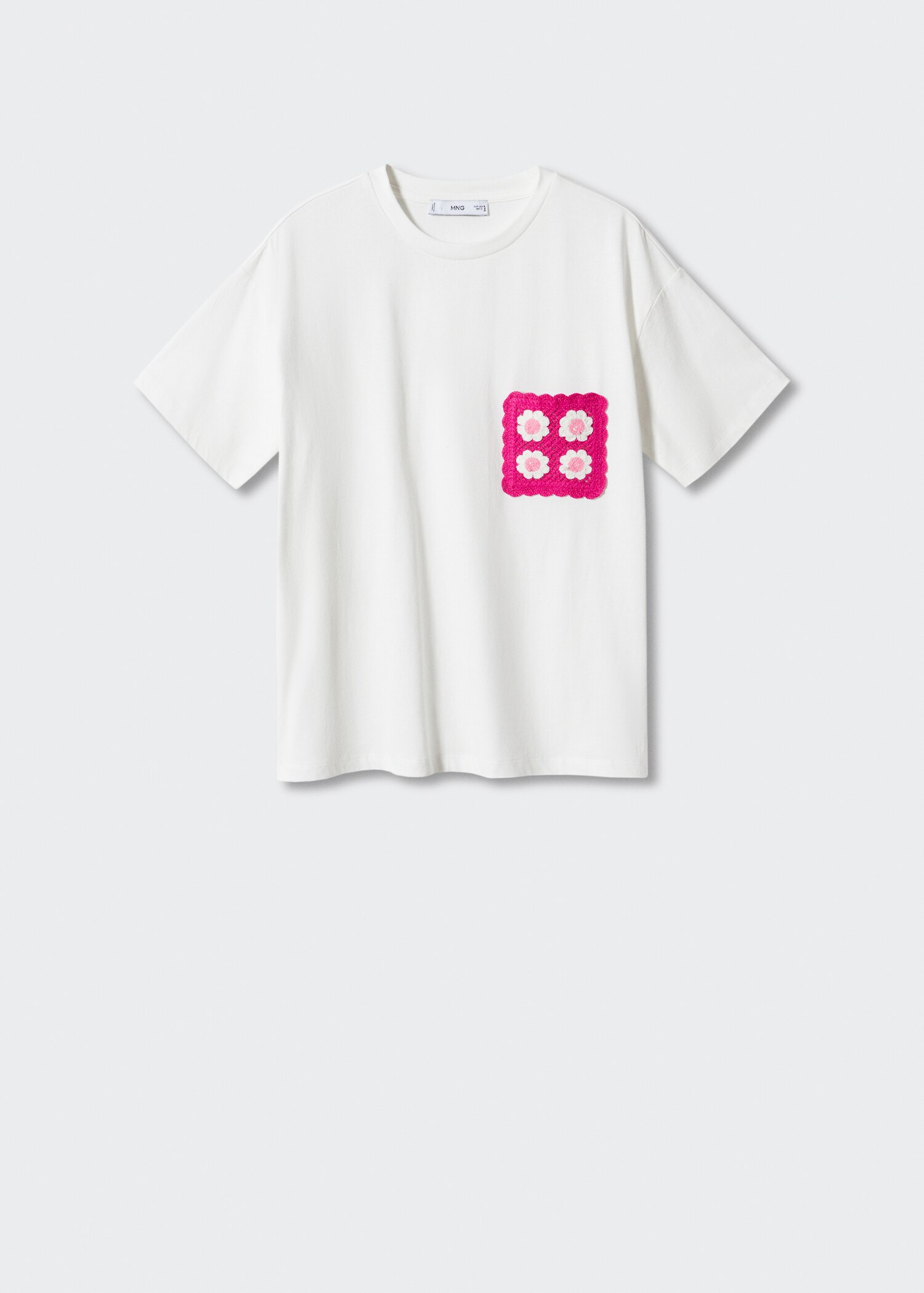 Crochet t-shirt with pocket - Article without model