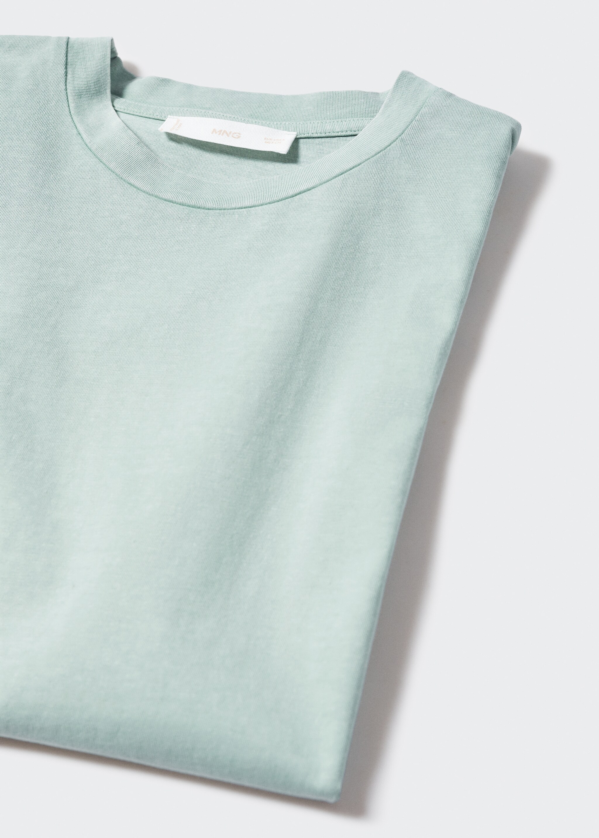Washed-effect cotton t-shirt - Details of the article 8