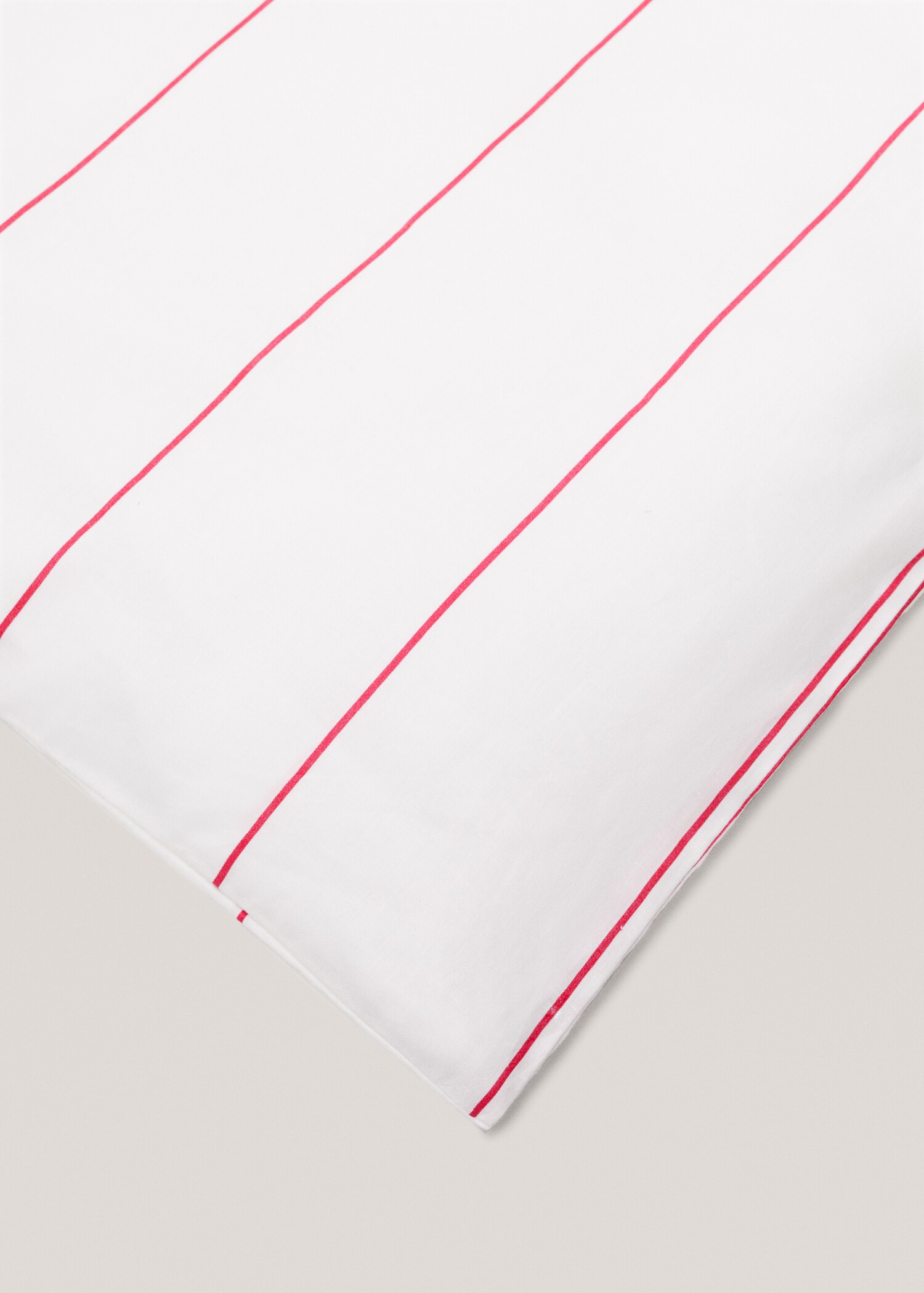 Bettbezug aus Baumwolle mit Streifenmuster für 180 cm Bett - Detail des Artikels 3