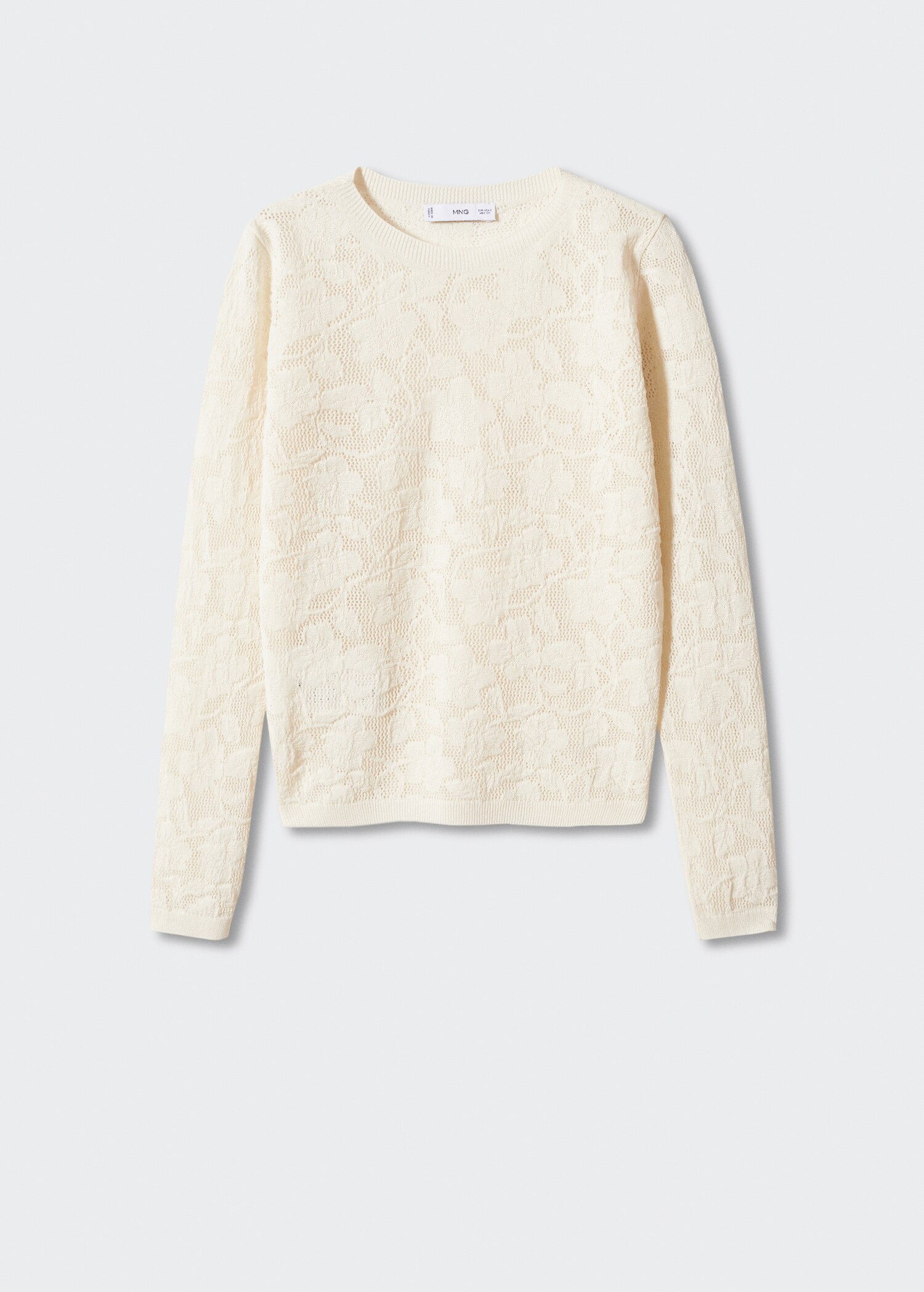 Floral openwork knitted top - Article without model