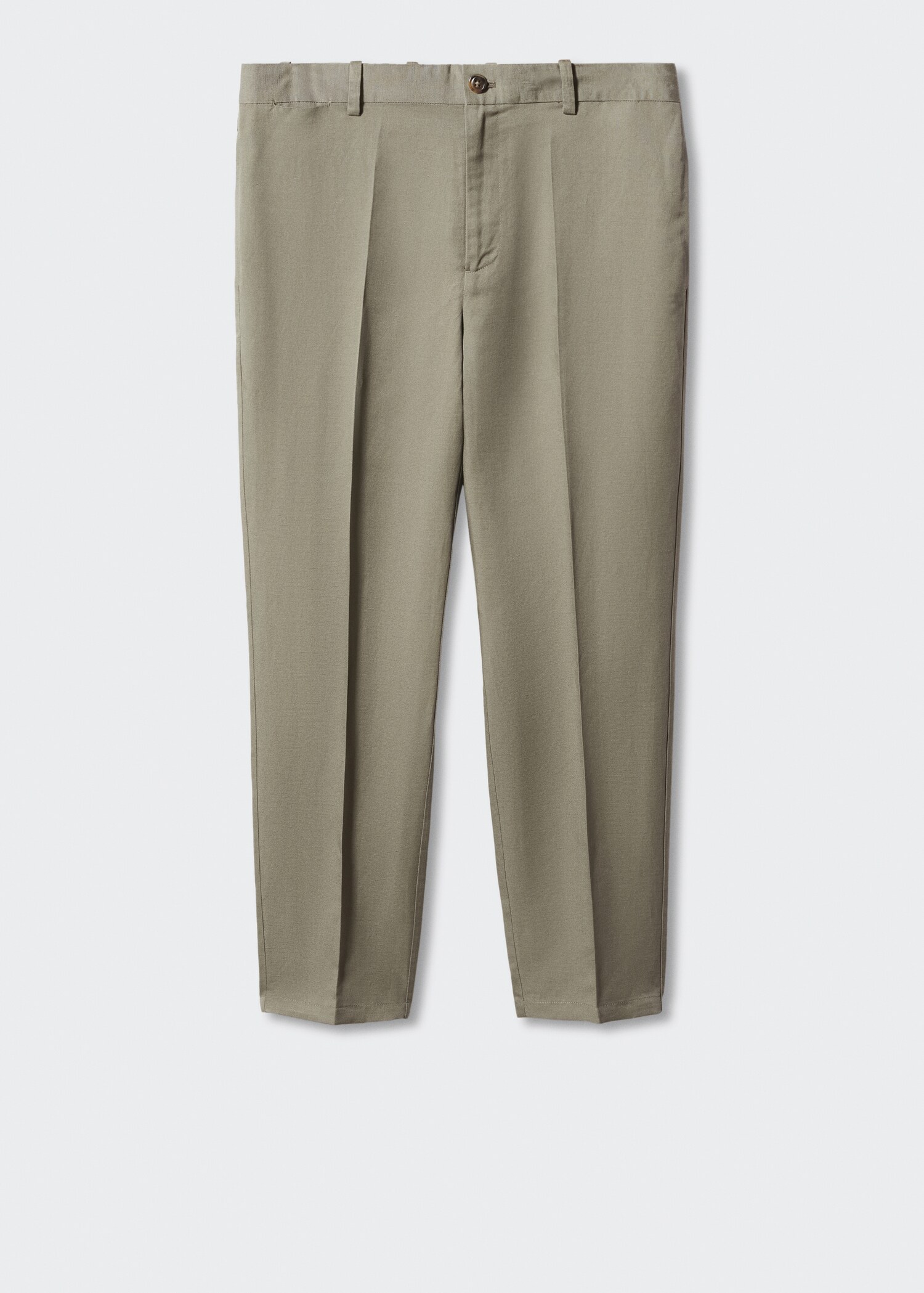 Slim-fit lyocell linen pants - Article without model