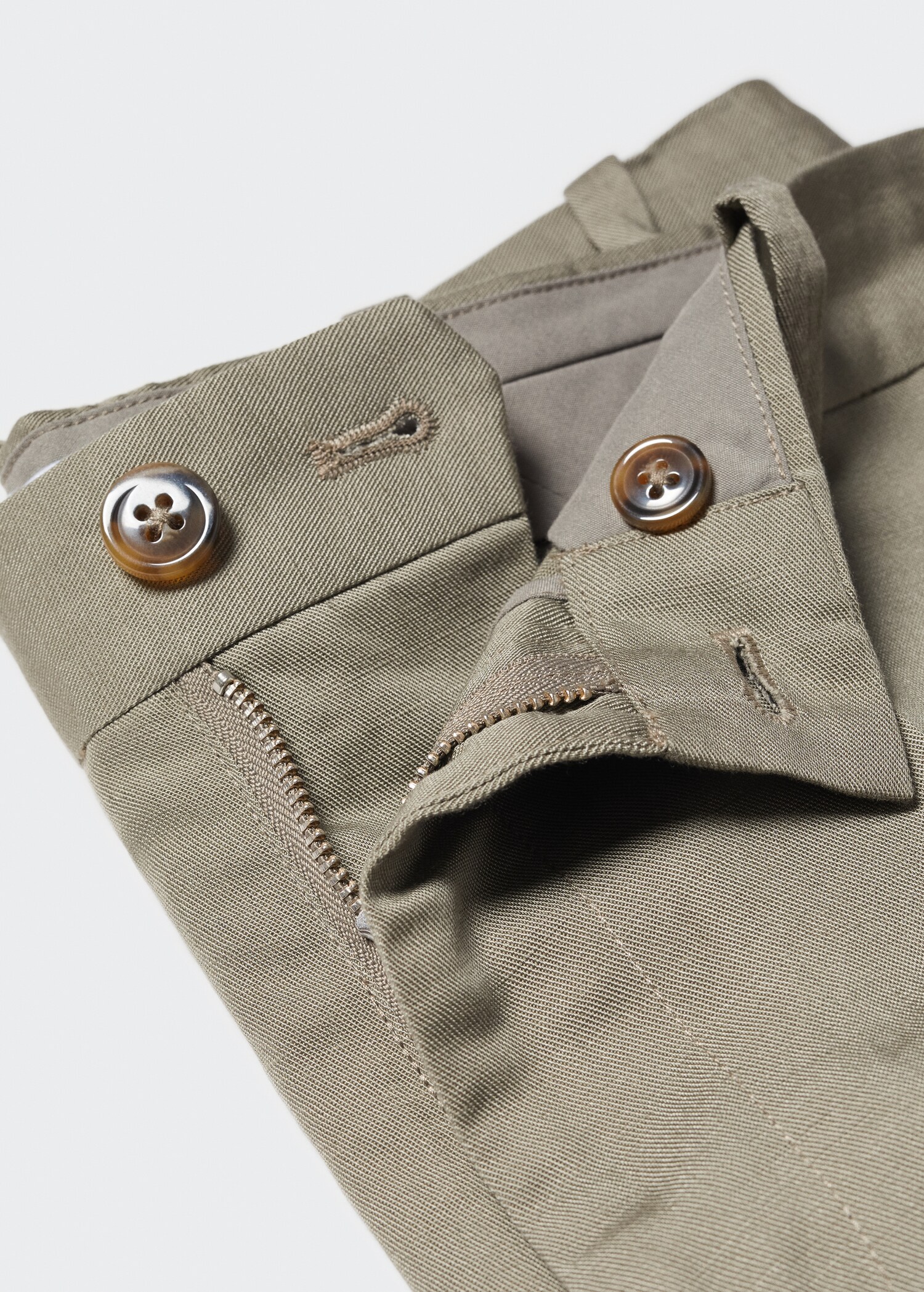 Slim-fit lyocell linen pants - Details of the article 8