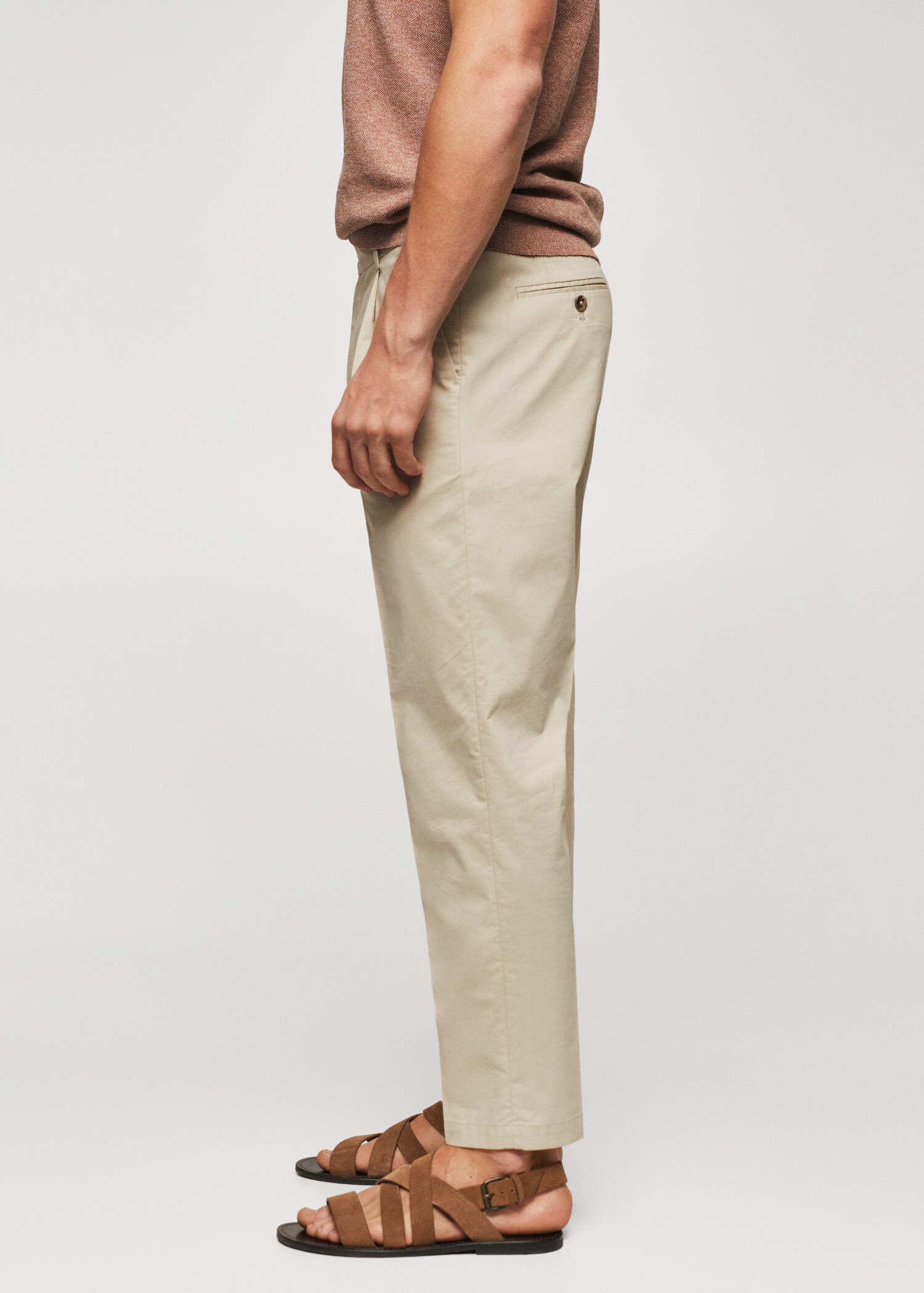 Pantalón pinzas algodón - Detalle del artículo 4