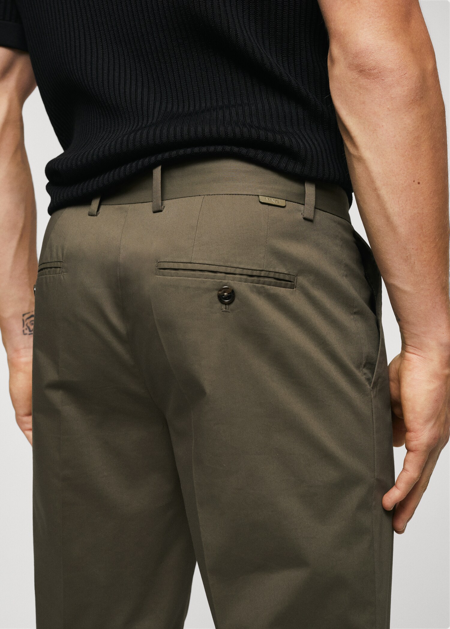 Pantalón pinzas algodón - Detalle del artículo 2