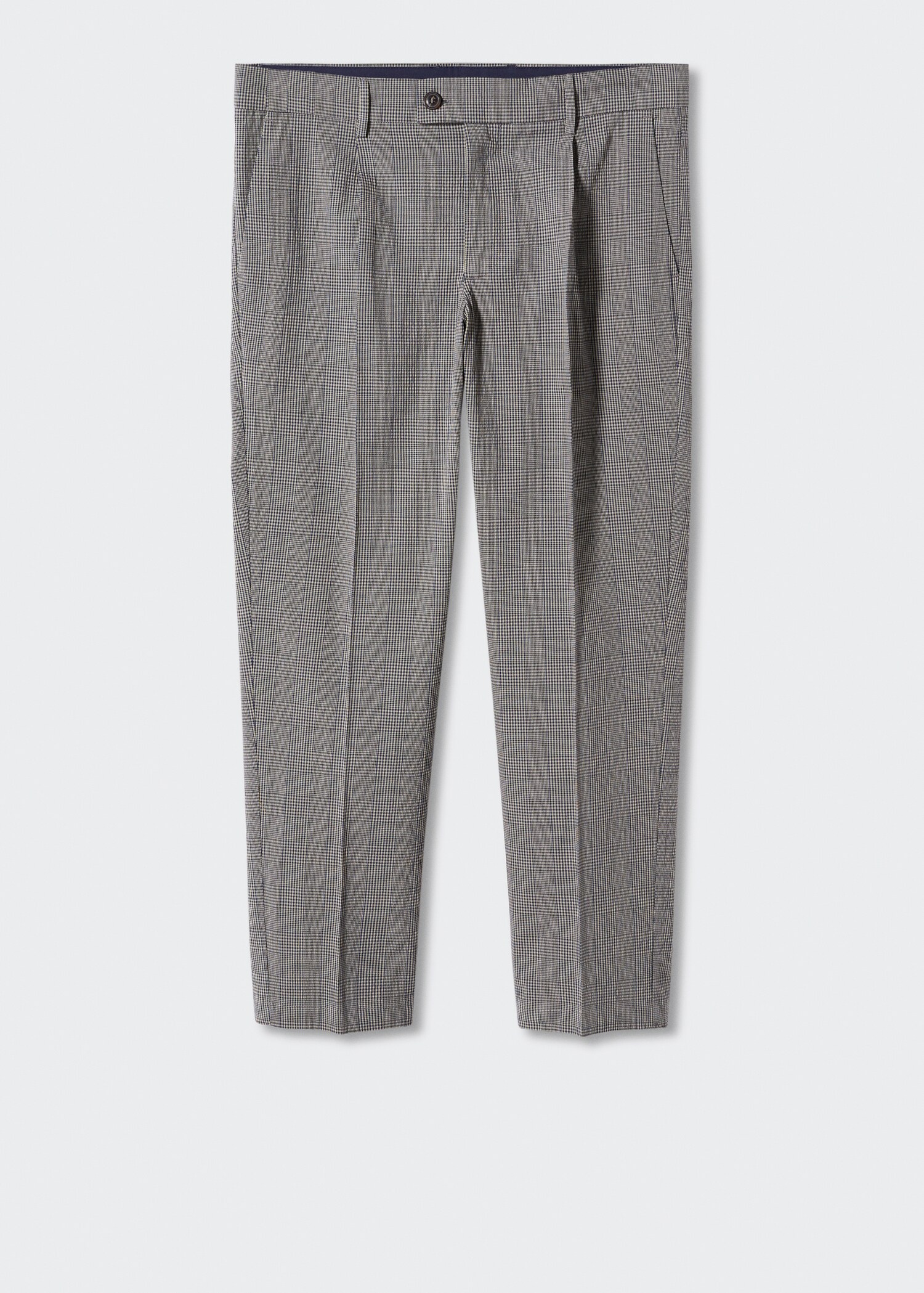 Pantalon à carreaux à pinces - Article sans modèle