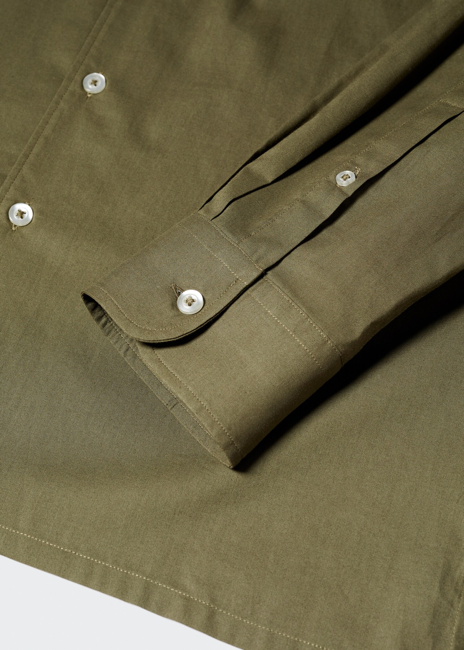 Regular fit pocket cotton shirt - Details of the article 8