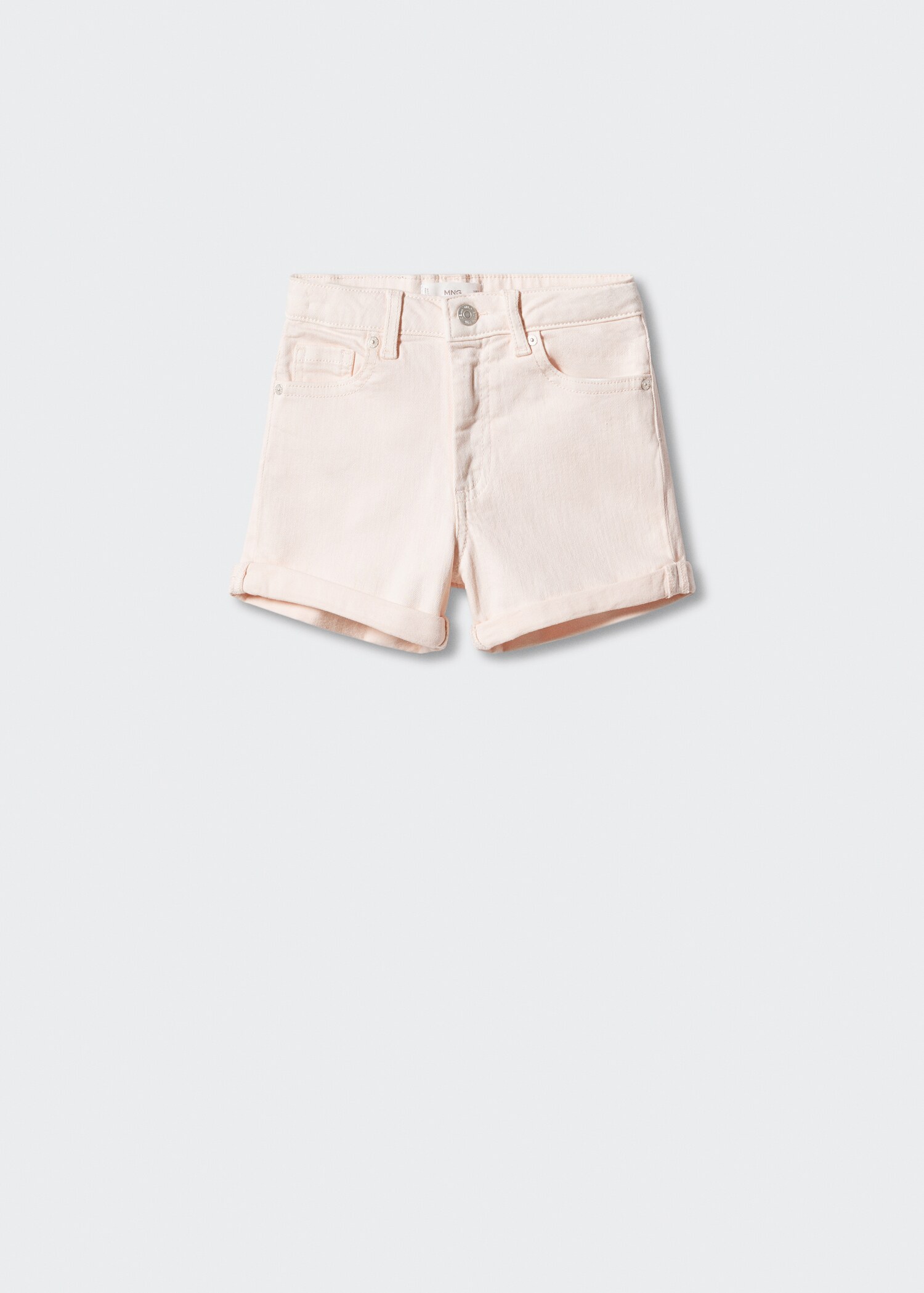 Rolled-up hem denim shorts - Article without model