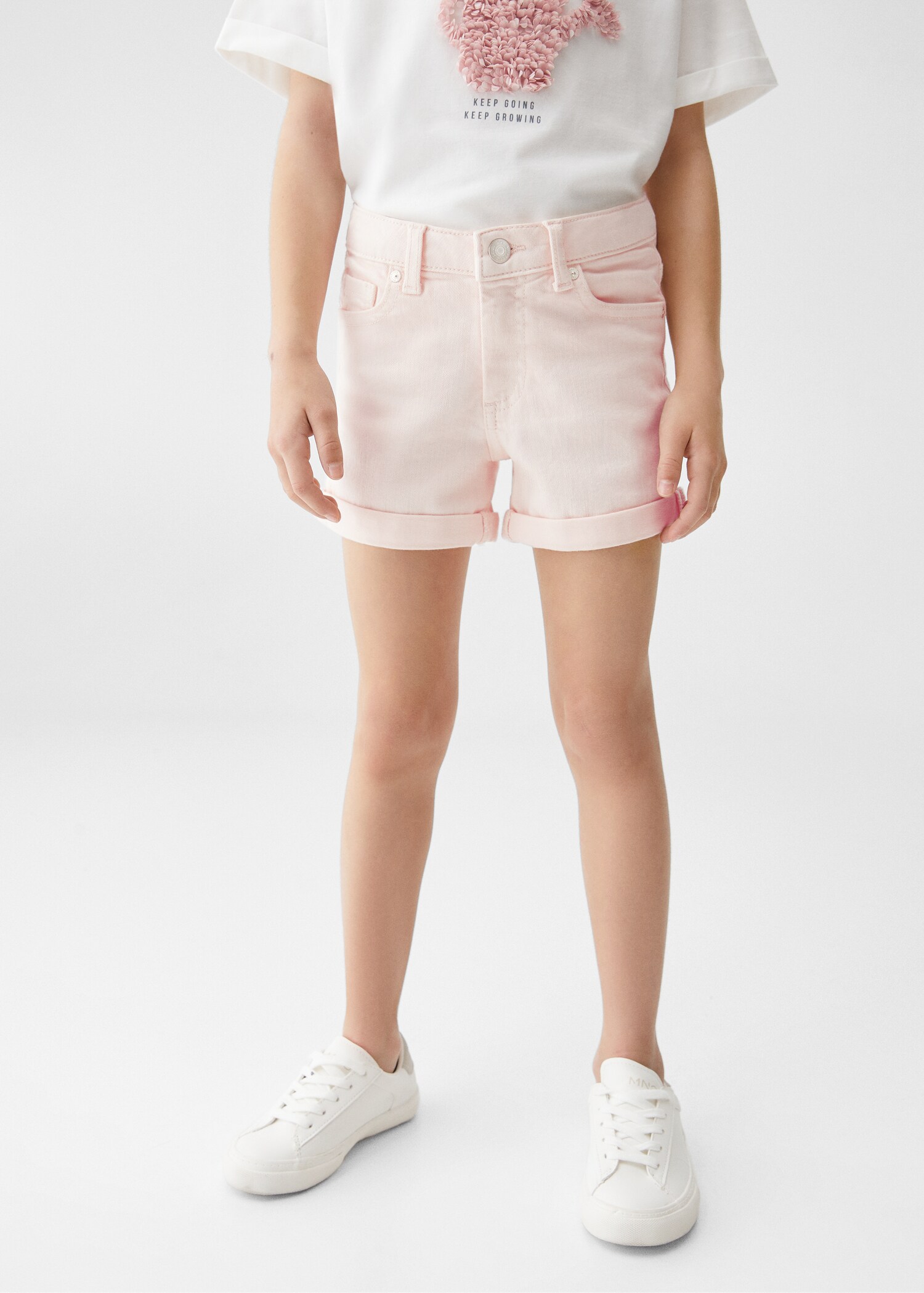 Rolled-up hem denim shorts - Details of the article 6