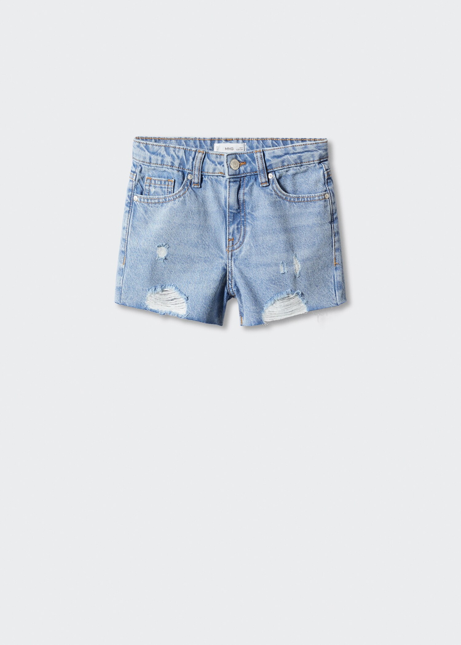 Ripped-detail denim short - Article without model