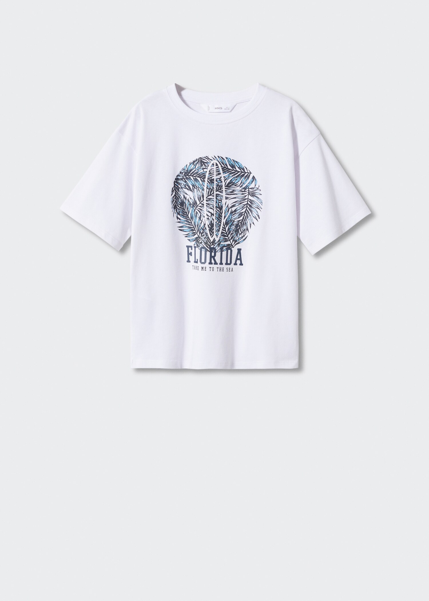 T-shirt campuran katun bermotif - Barang tanpa model