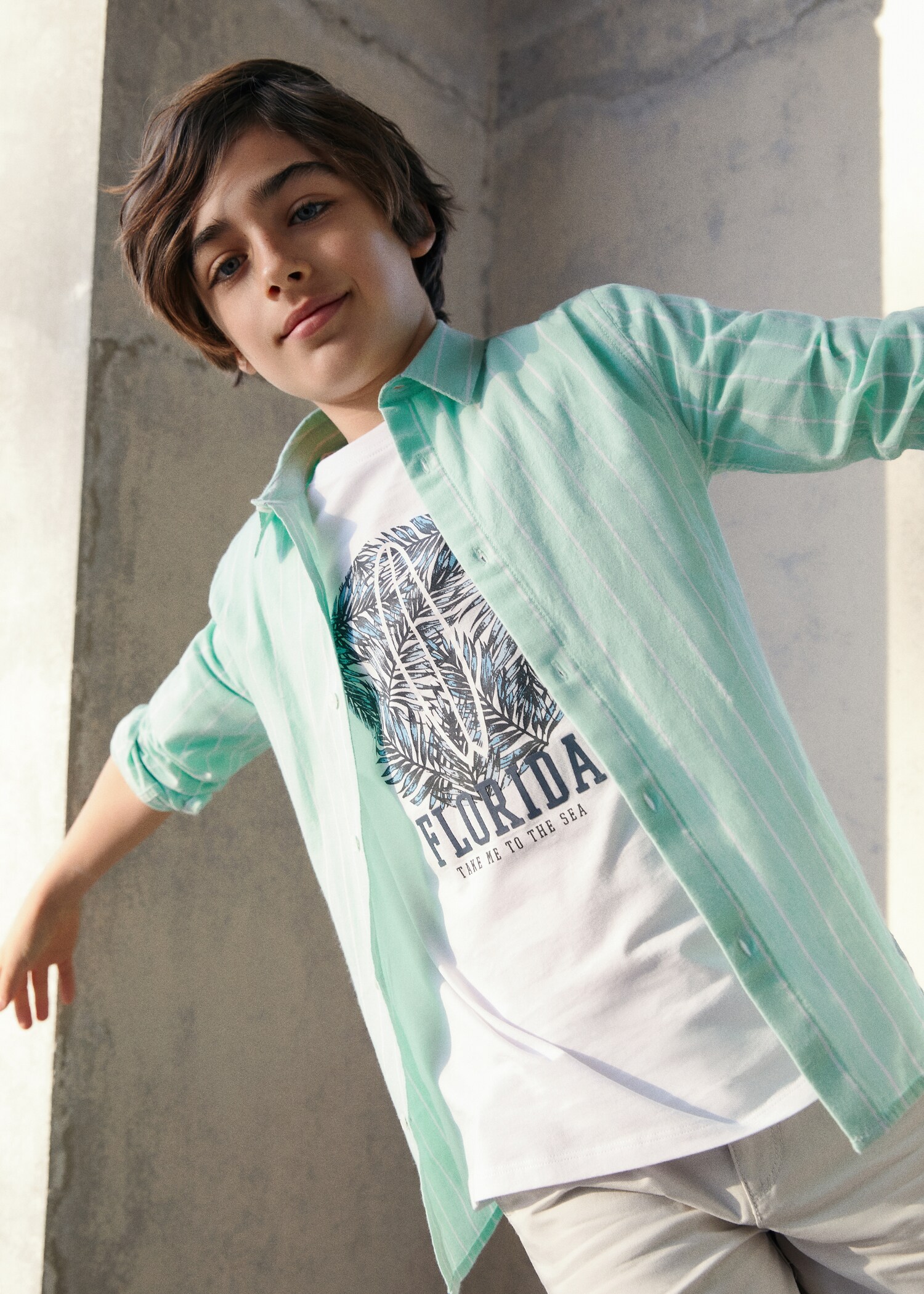 T-shirt campuran katun bermotif - Rincian barang 5
