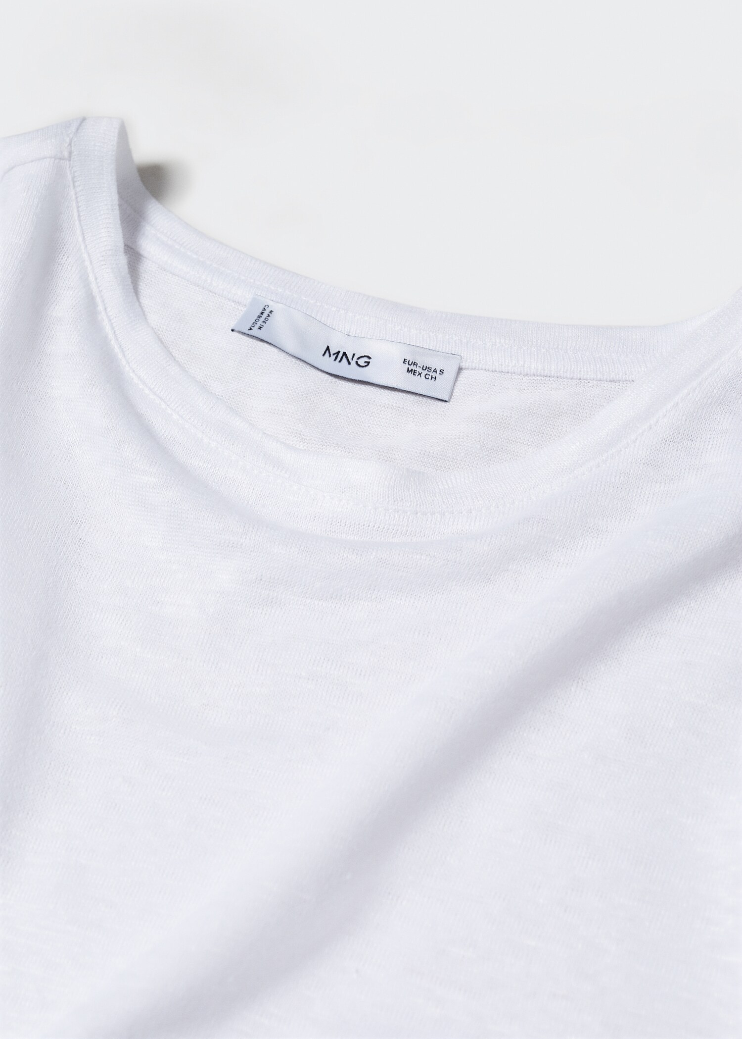 100% linen t-shirt - Details of the article 8