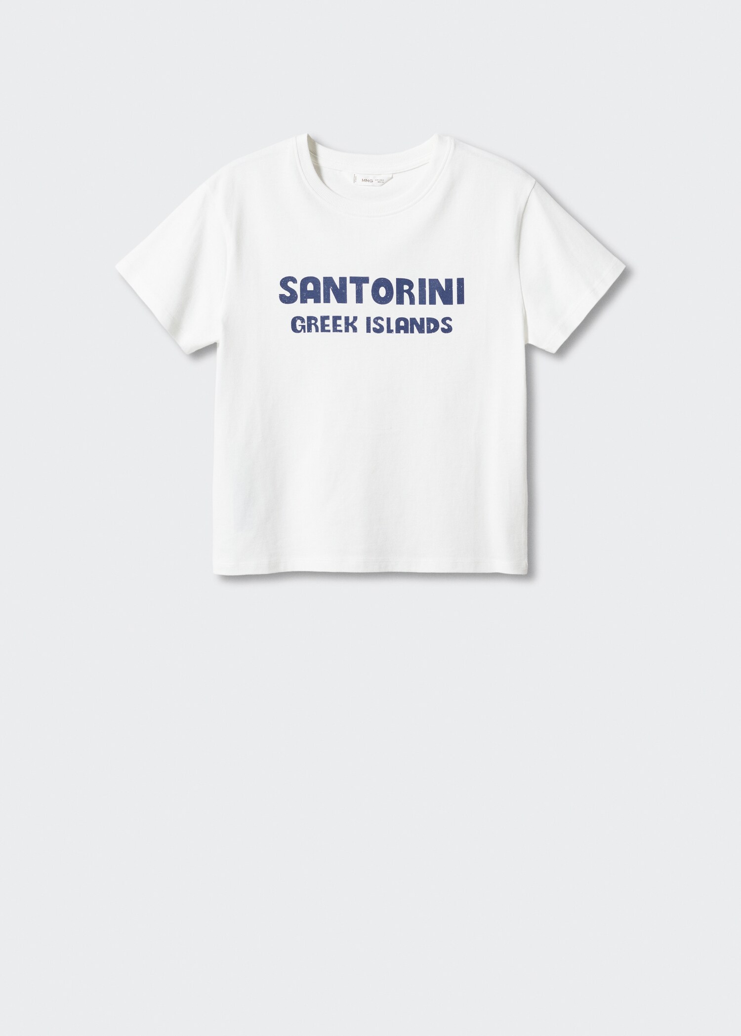 Tricou cu mesaj imprimat - Articol fără model