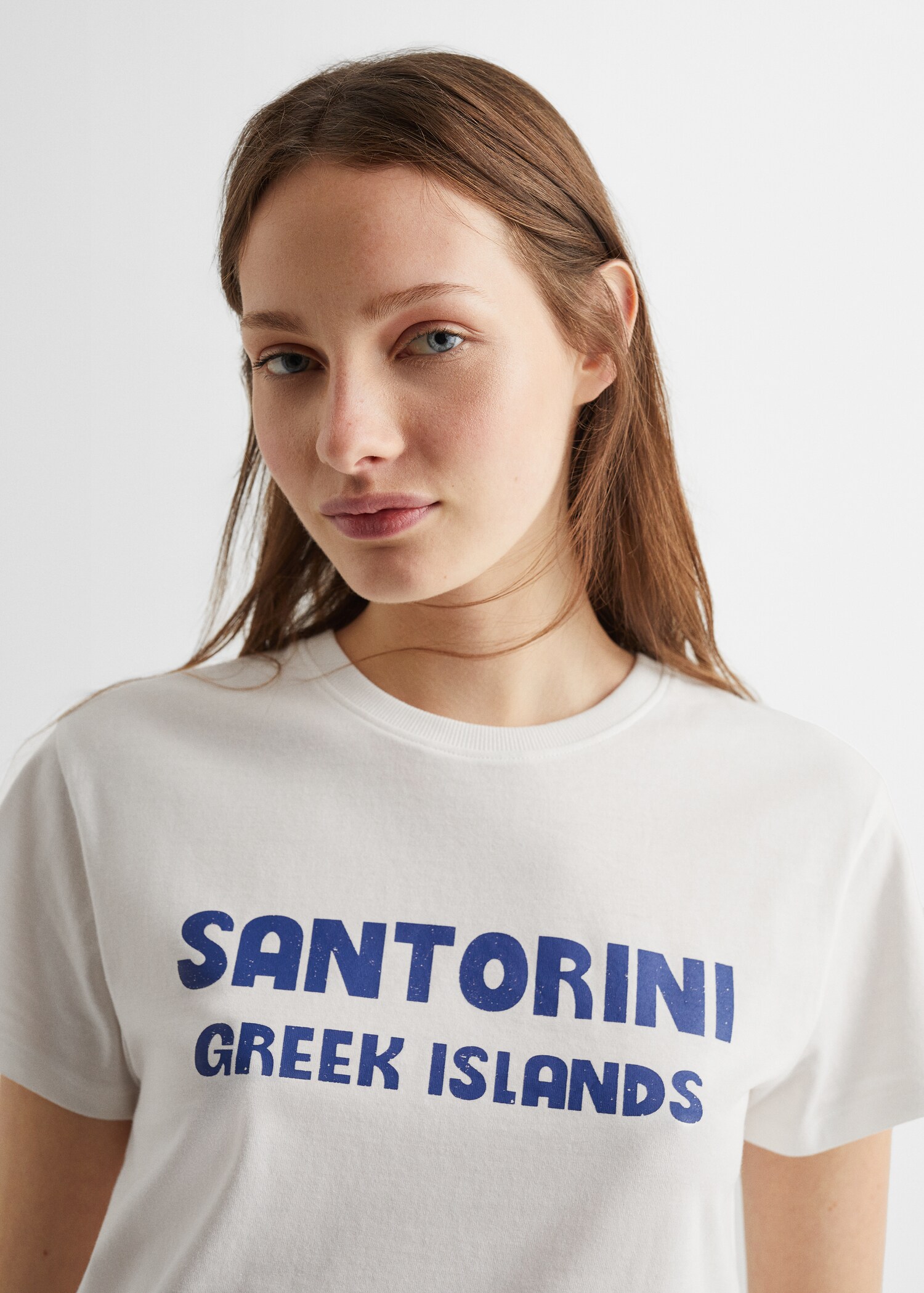 Tricou cu mesaj imprimat - Detaliu al articolului 1
