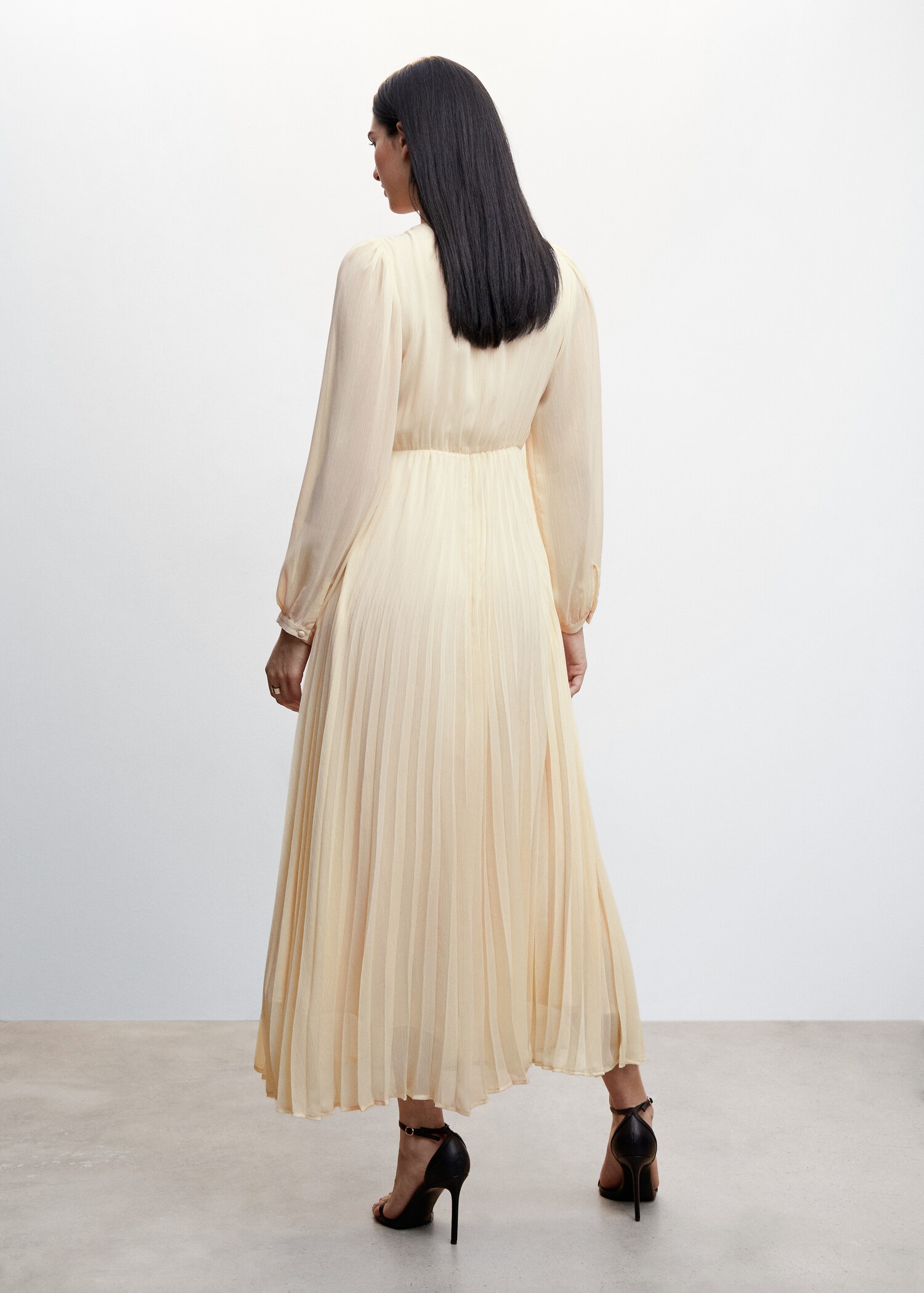 Vestido detalle plisado - Reverso del artículo