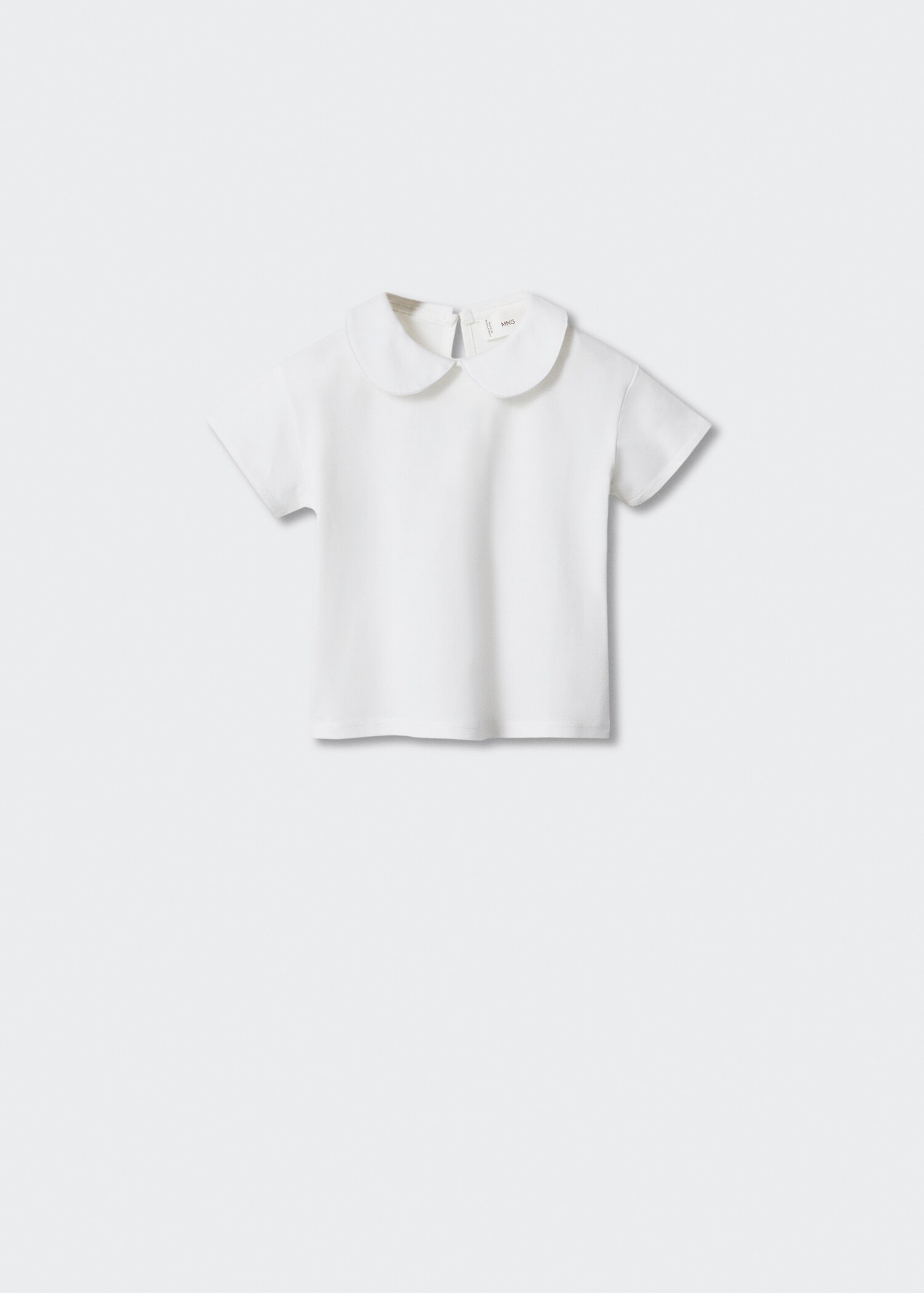 T-shirt coton col Claudine - Article sans modèle