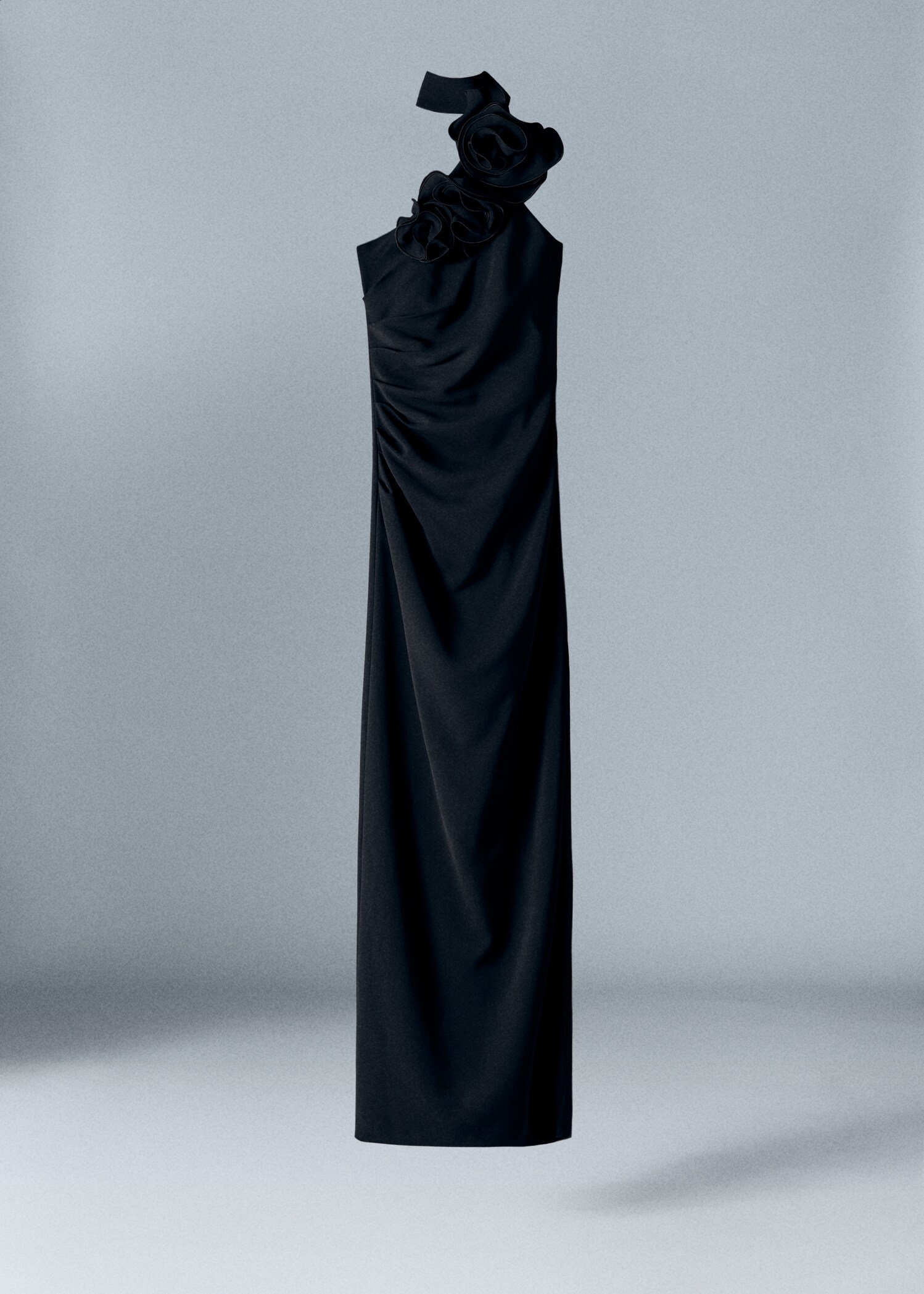 Maxi flower dress with opening - Article without model