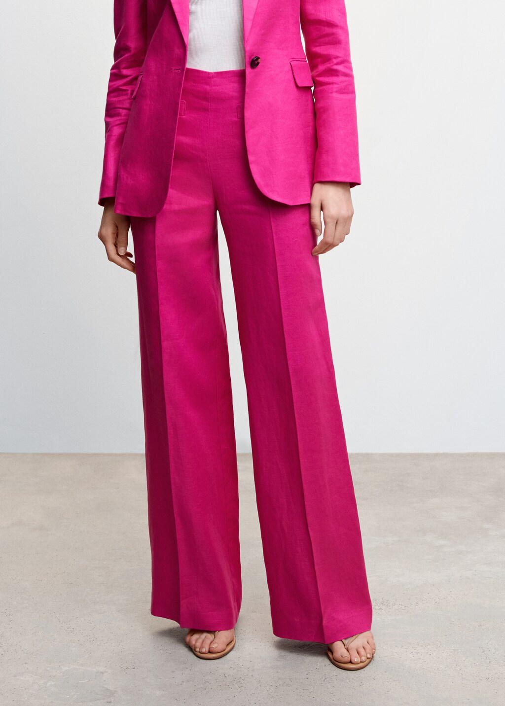 Linen suit trousers - Women | MANGO Niger Linen suit trousers - Women | MANGO Niger
